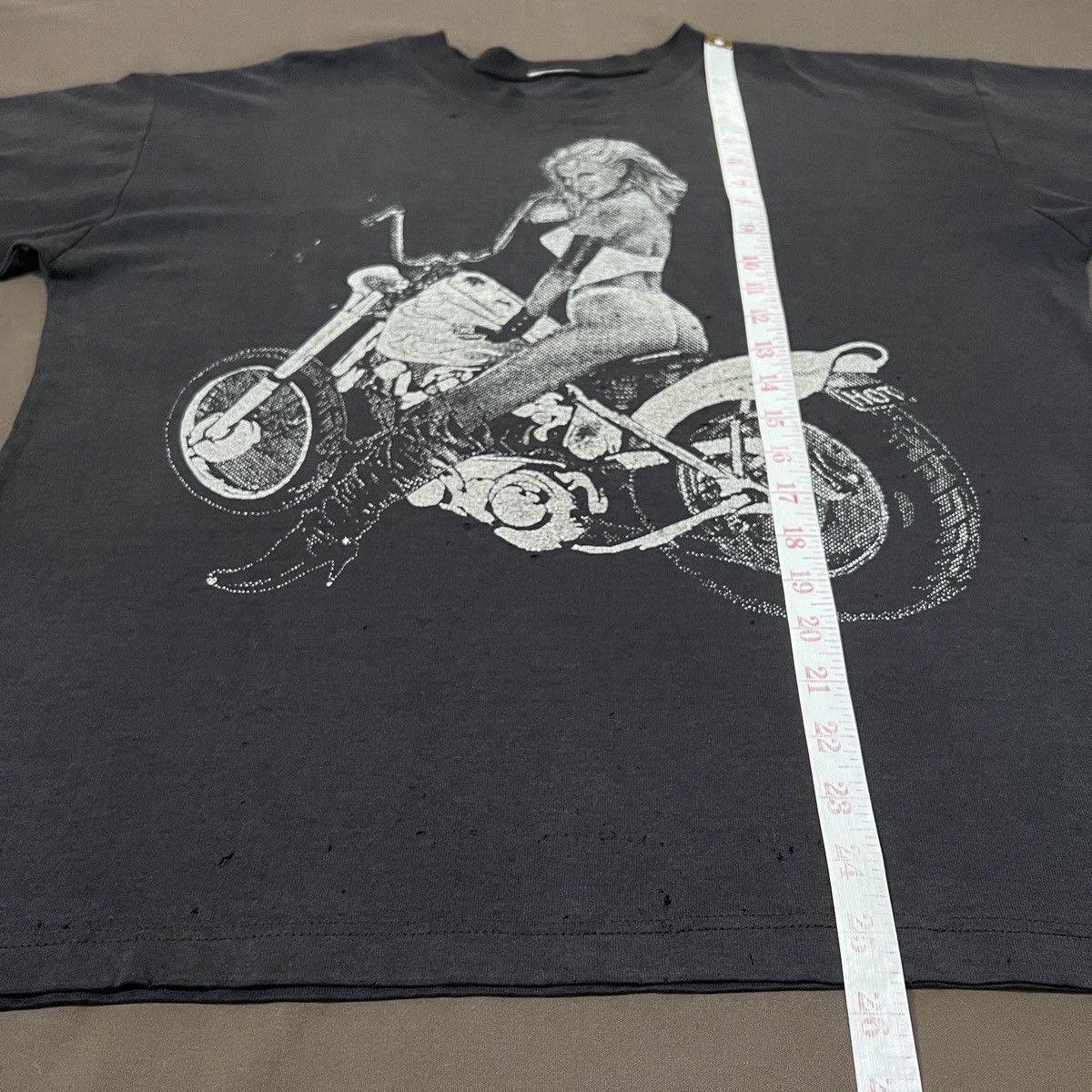 Vintage Y2K Porno girl on bike Nude Pornstars Faded sexy strip Size US L / EU 52-54 / 3 - 14 Thumbnail
