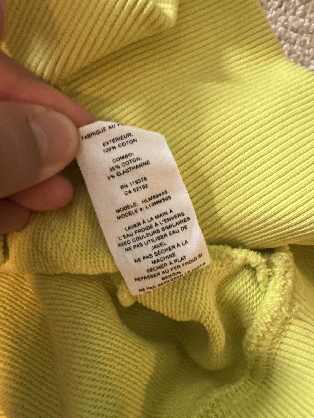 Helmut Lang Helmut Lang Neon green / yellow Box Logo Hoodie Size US L / EU 52-54 / 3 - 5 Thumbnail