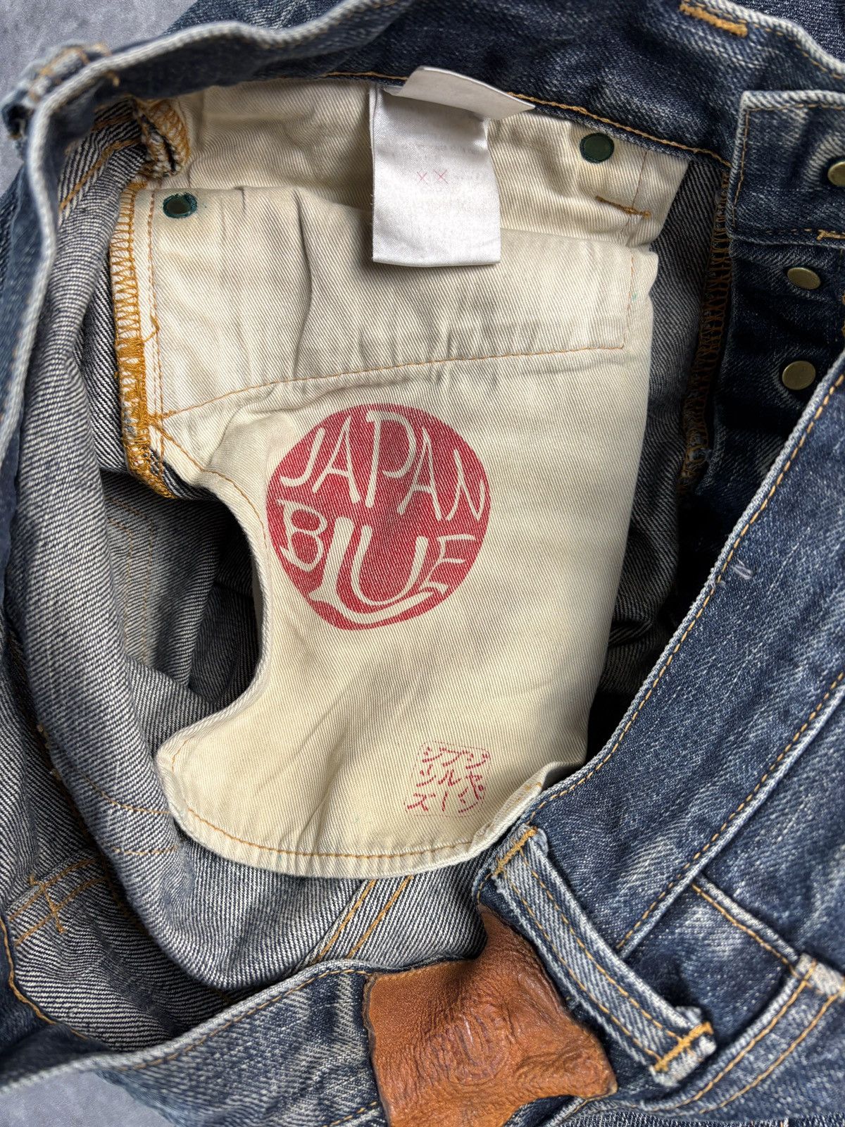 Blue Blue Japan × Japan Blue × Japan Blue Jeans Japan Blue Jeans Selvedge Denim Made in Japan JP 9201 Repair Size US 30 / EU 46 - 6 Thumbnail