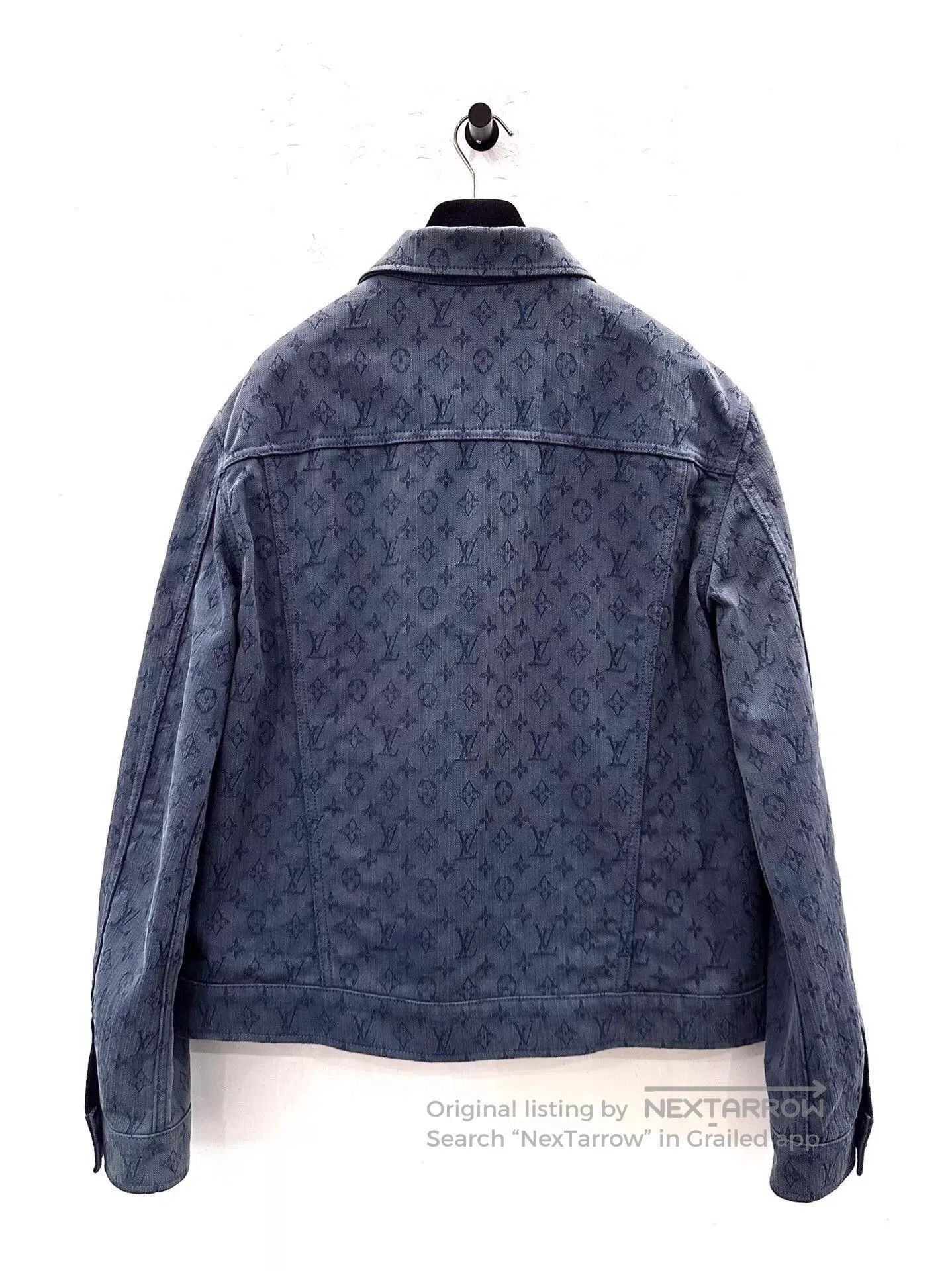 Louis Vuitton Blue Denim Jacket with Pattern . Size US M / EU 48-50 / 2 - 3 Thumbnail