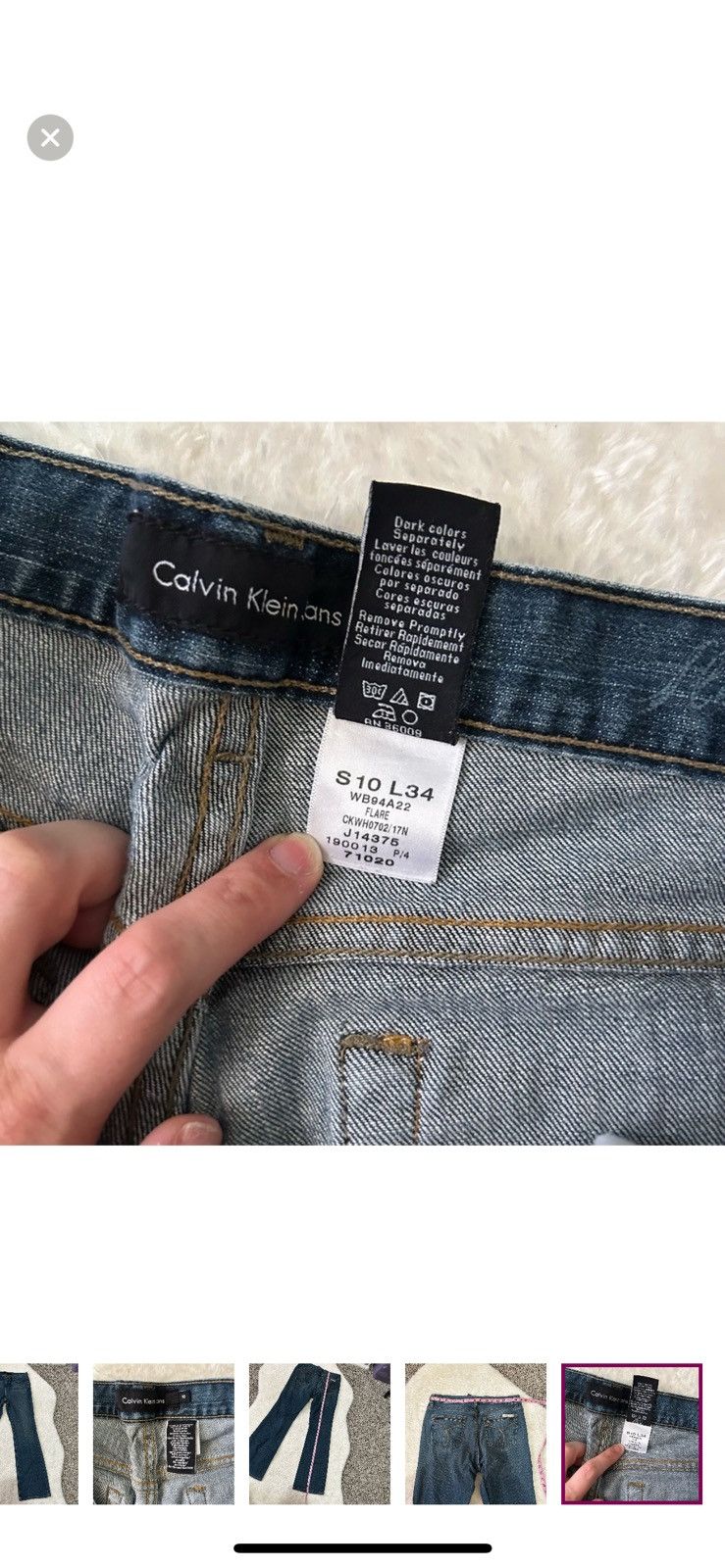 Calvin Klein Calvin Klein flared bootcut jeans size 10 Size 32" / US 10 / IT 46 - 6 Thumbnail