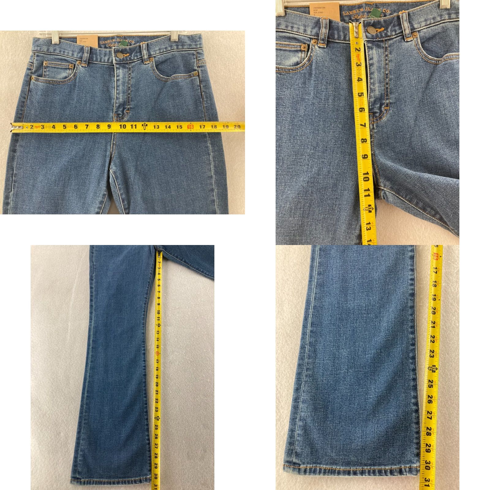 CO RL Lauren Jeans Co Womens 8 Classic Bootcut Stretch Size 30" / US 8 / IT 44 - 8 Thumbnail