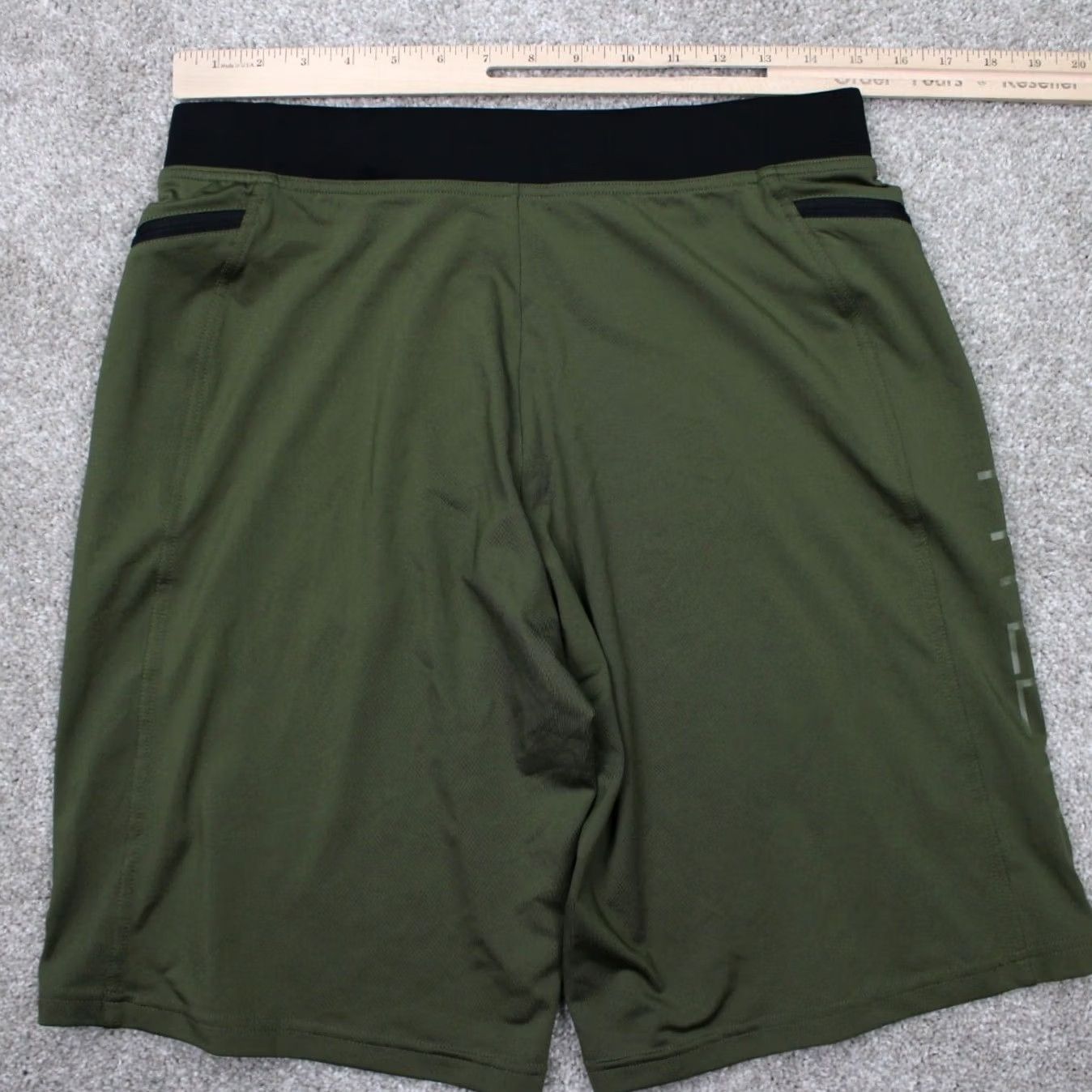 Vintage Hylete Shorts Men Small Green Polyester Stretch Drawstring Inseam 11" Athletic Bermuda Size US 29 - 7 Thumbnail