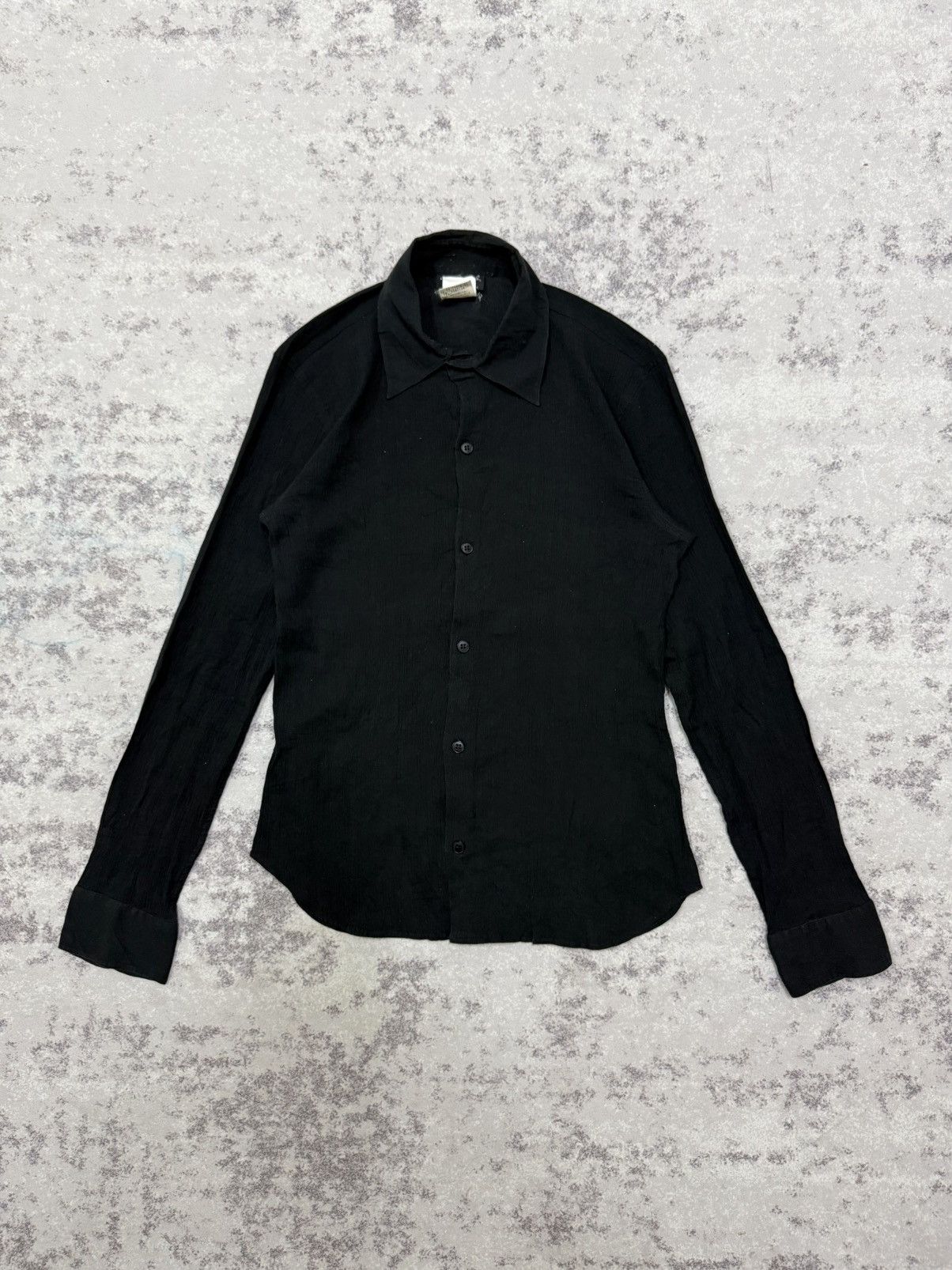 agnes b. Agnes B. Made in France Linen Button Up Plates Shirt Size XS / US 0-2 / IT 36-38 - 3 Thumbnail