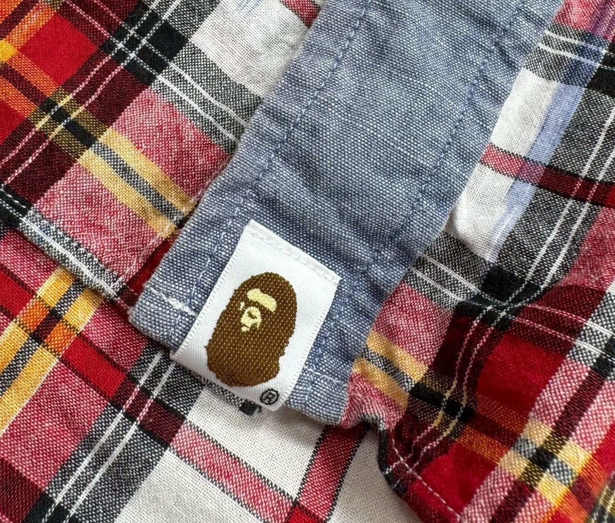 Bape BAPE check long shirts Size US XL / EU 56 / 4 - 4 Thumbnail