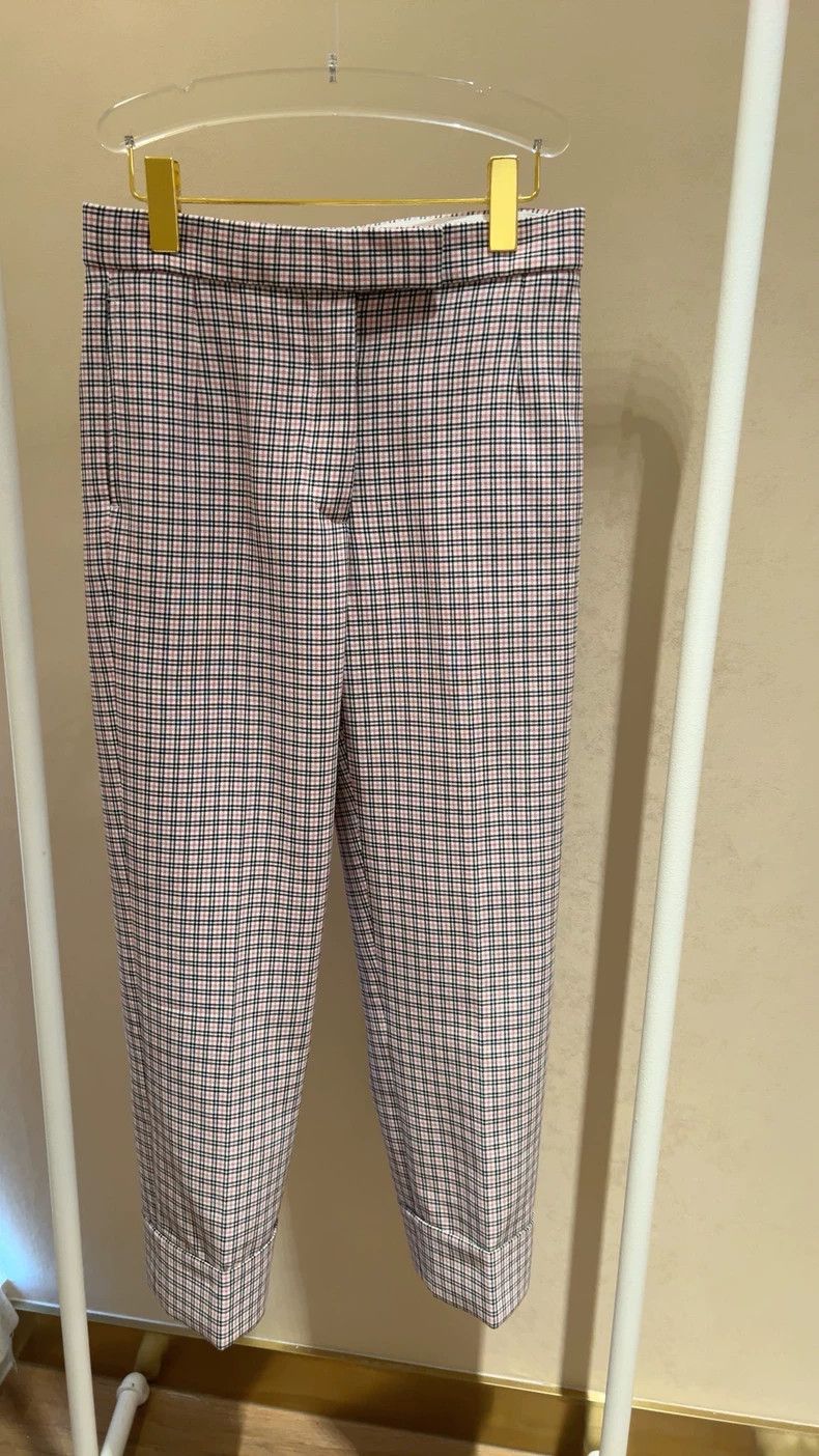 Thom Browne Thom Browne Women's Check Cropped Pants - dmc Size US 31 - 1 Thumbnail