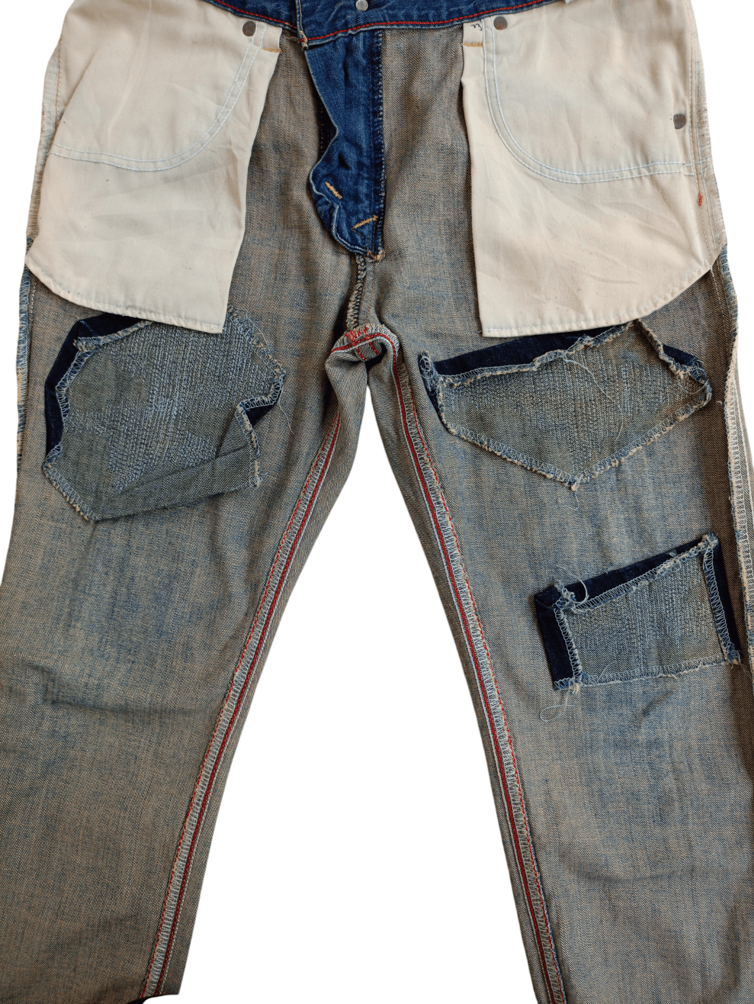 Edwin × Vintage Edwin Exclusive Vintage Denim Regular Distressed Jeans Size US 32 / EU 48 - 19 Thumbnail