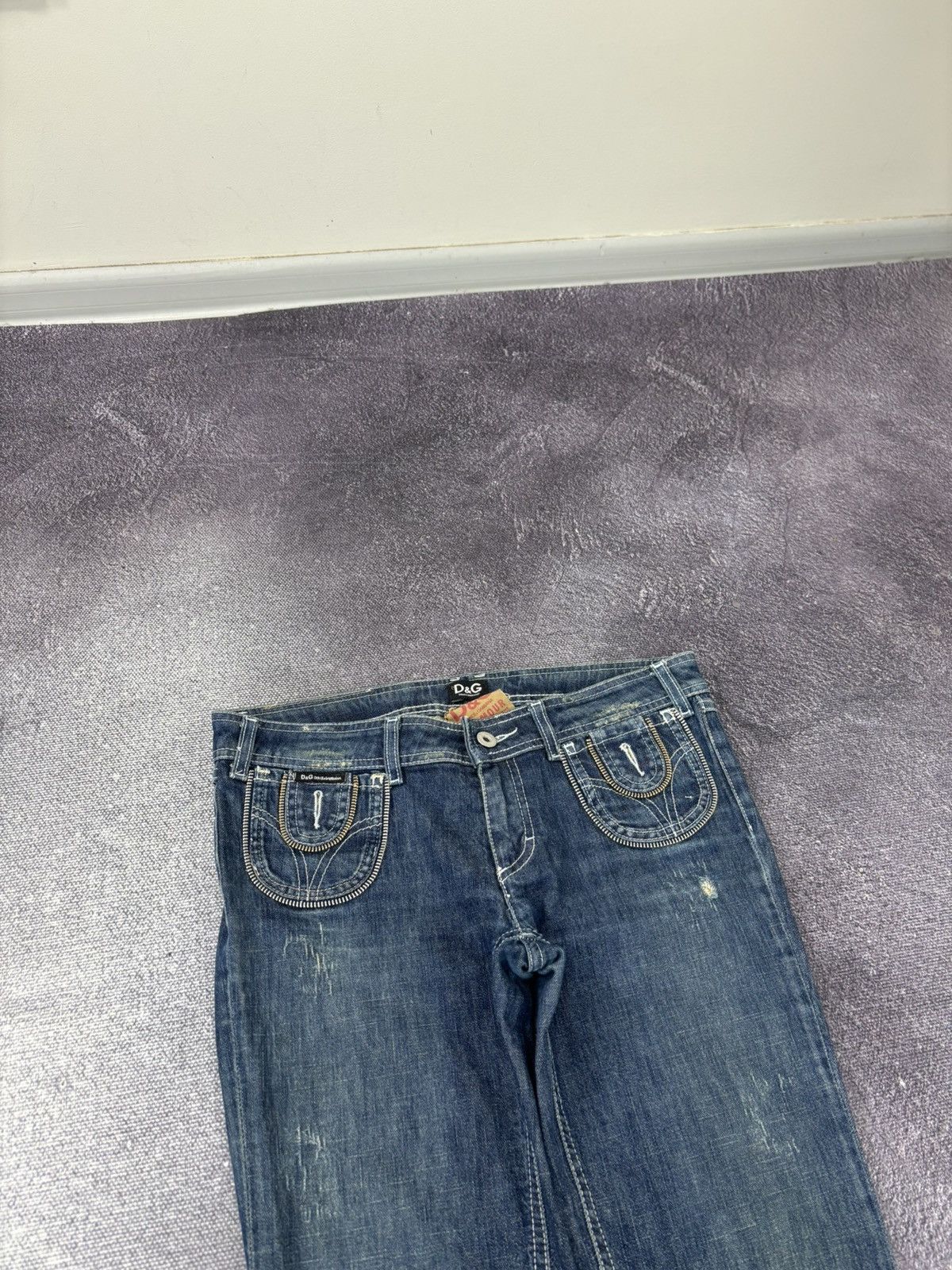 Dolce & Gabbana Vintage Dolce & Gabbana Glamour Women’s Cropped Denim Jeans Size 26" / US 2 / IT 38 - 5 Thumbnail