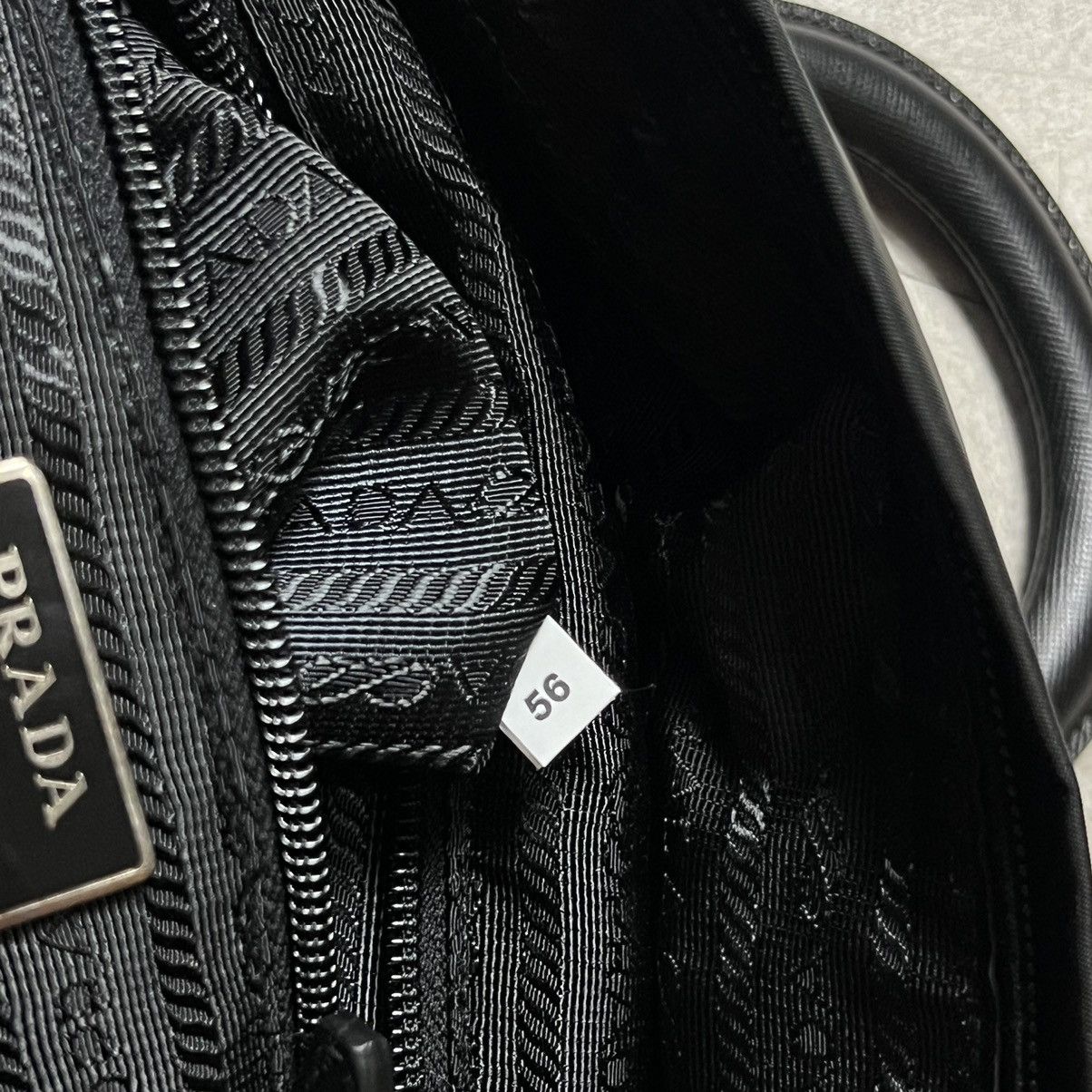 Prada Prada Logo Plate Zebra Backpack Size ONE SIZE - 10 Thumbnail