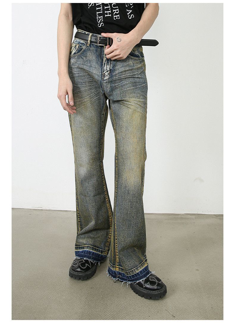 Japanese Brand × Vintage Japanese retro loose straight flared jeans Size US 32 / EU 48 - 4 Thumbnail