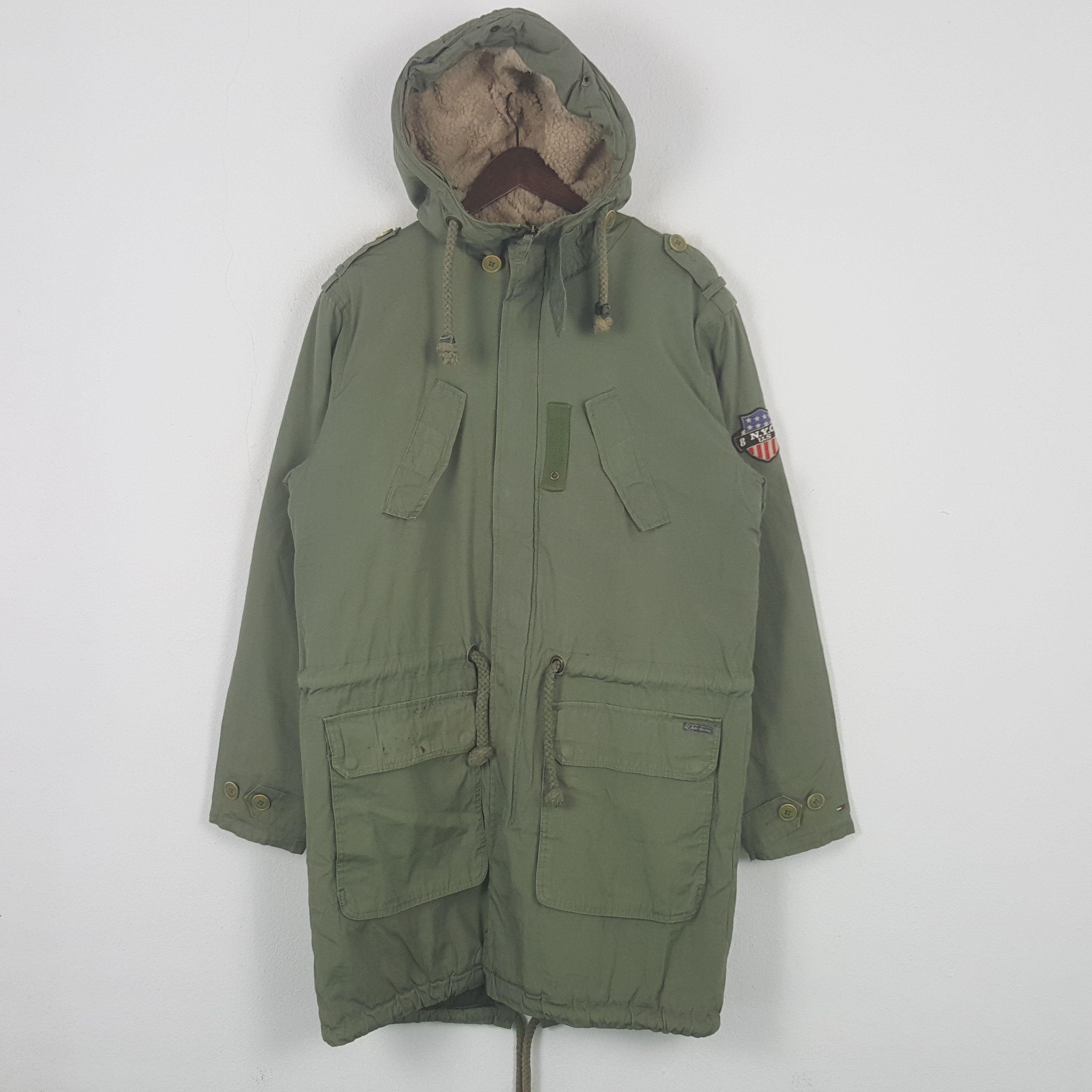 Tommy Hilfiger Vintage Tommy Hilfiger Denim NYS US Parka Jacket Size US L / EU 52-54 / 3 - 1 Thumbnail