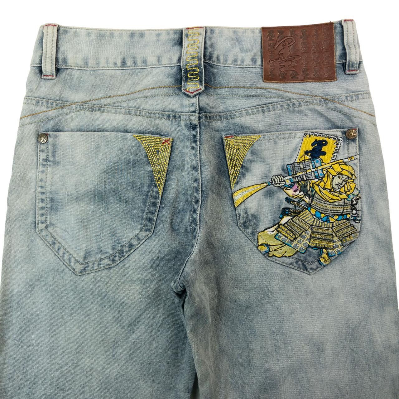 Vintage Big Train Japanese Embroidered Denim Jeans Size W30