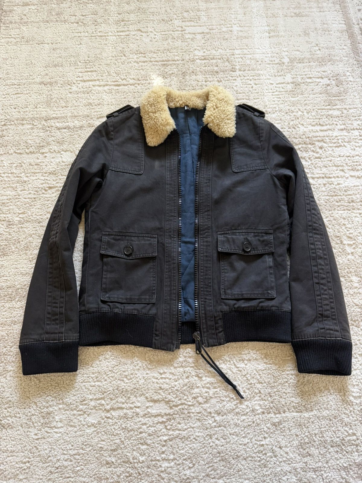 Hedi Slimane Dior Homme AW05 Shearling Jacket Size US XS / EU 42 / 0 - 4 Thumbnail