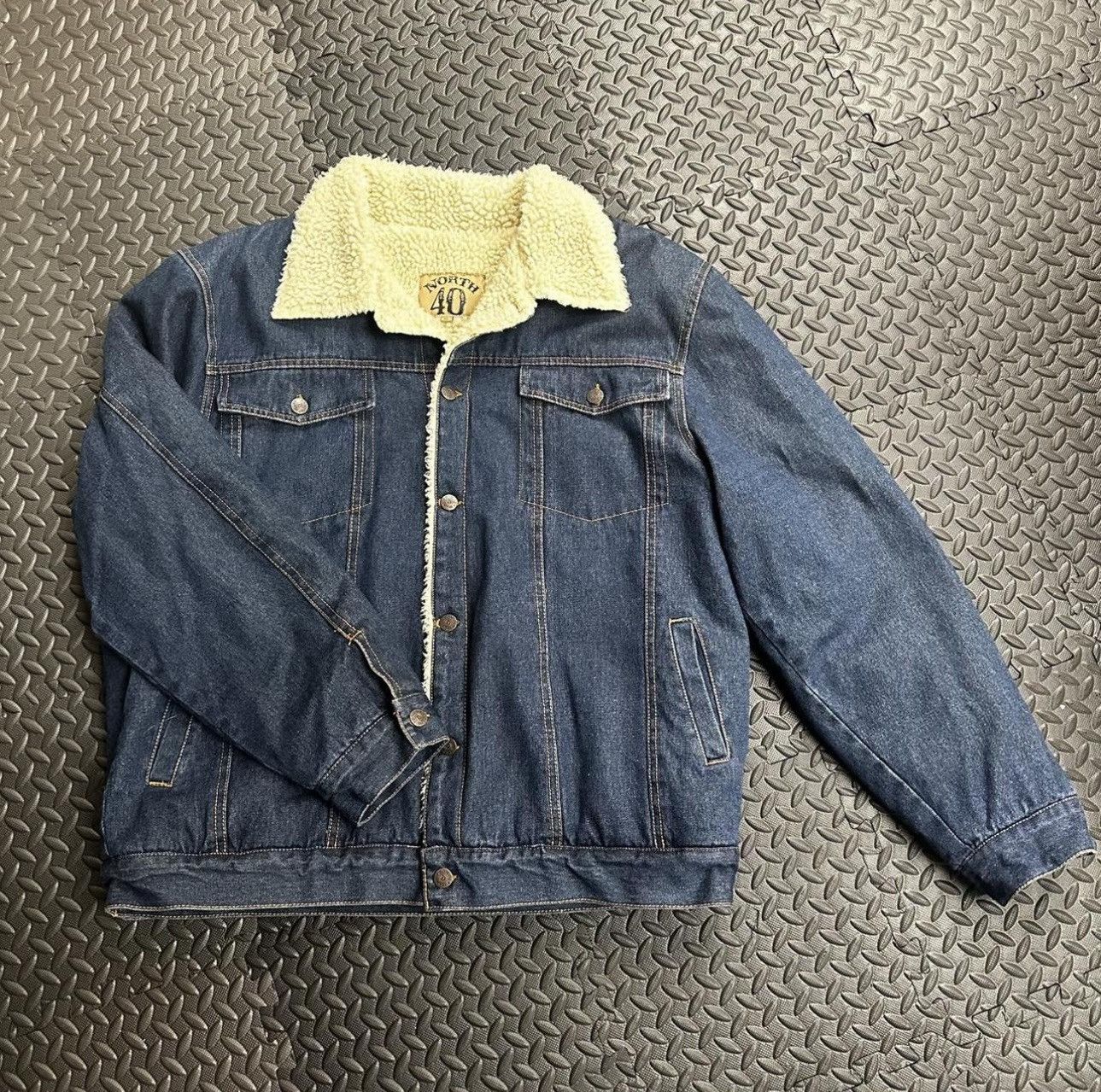 Vintage denim jacket sherpa lined