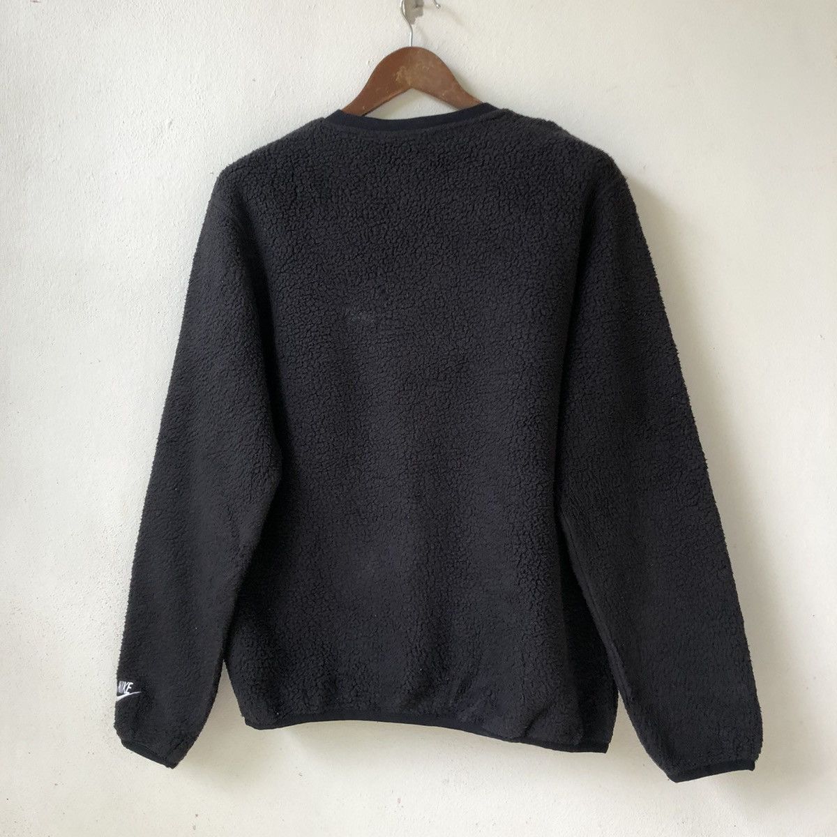 Nike NIKE Faux Fur Fleece Sweatshirt - Embroidered Swolsh Logo Size US S / EU 44-46 / 1 - 3 Thumbnail