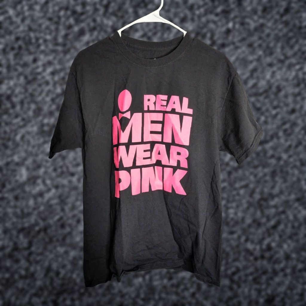 Tultex TITO'S HANDMADE Vodka Breast Cancer T-Shirt Double Sided Mens M Size US M / EU 48-50 / 2 - 1 Thumbnail