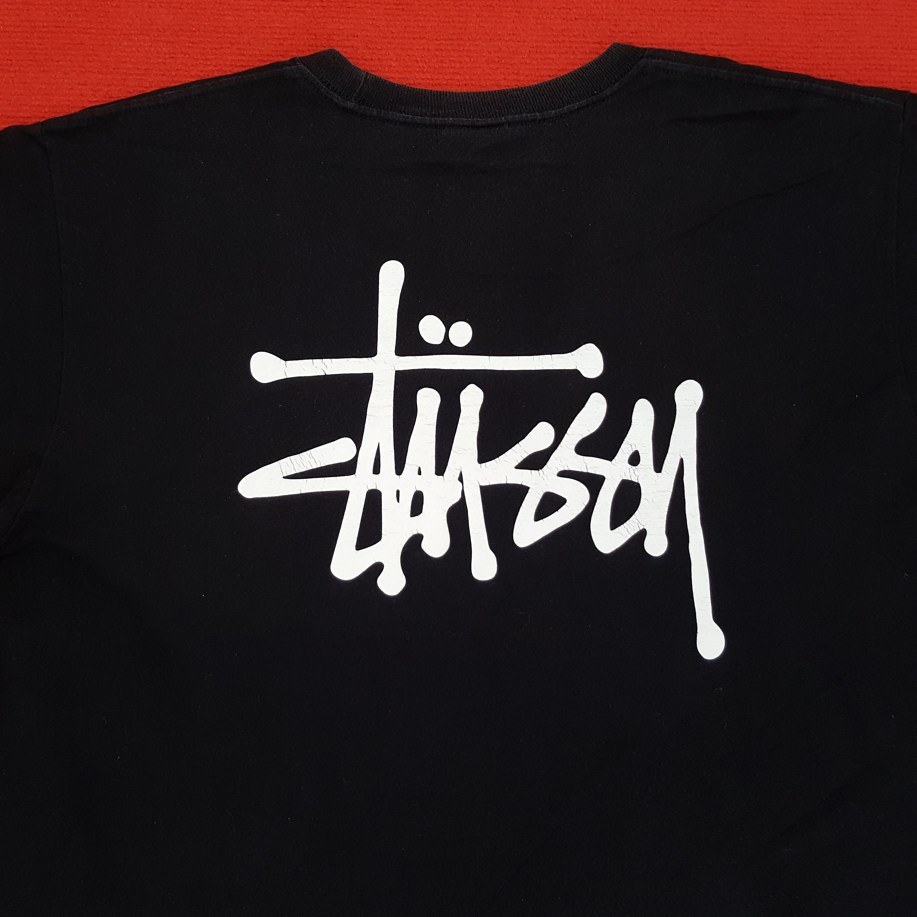 Stussy × Vintage Stussy Streetwear Skateboard Custom Art Tshirt Size US XL / EU 56 / 4 - 2 Thumbnail