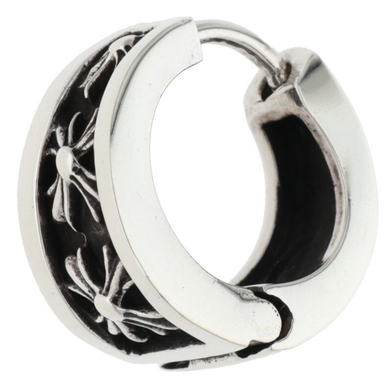 Chrome Hearts Chrome Hearts Narrow V CHX Silver Earring Size ONE SIZE - 1 Thumbnail