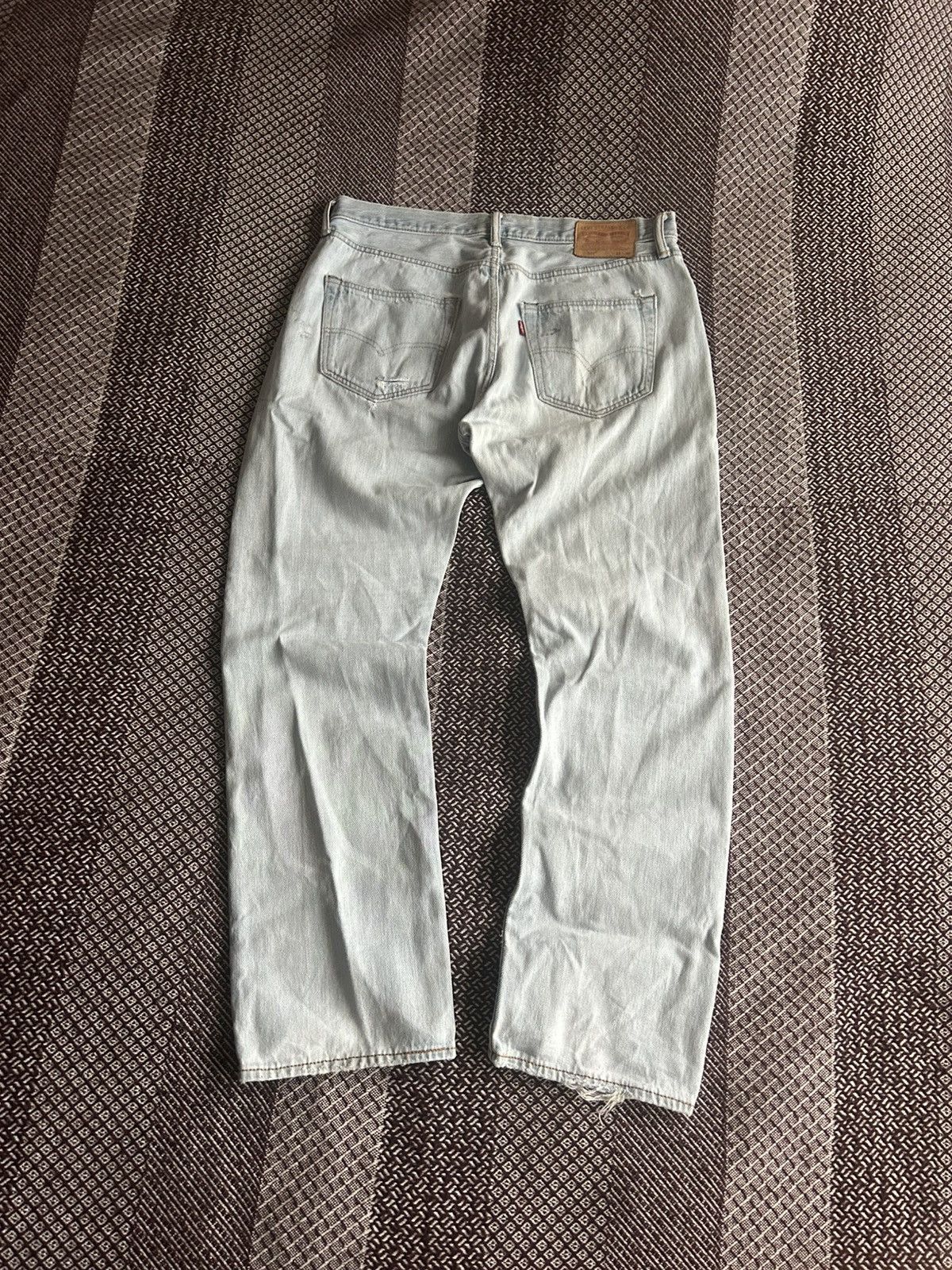 Levi's Vintage 501 Levis Distressed Faded Jeans Streetwear Size W33 Size US 33 - 1 Thumbnail