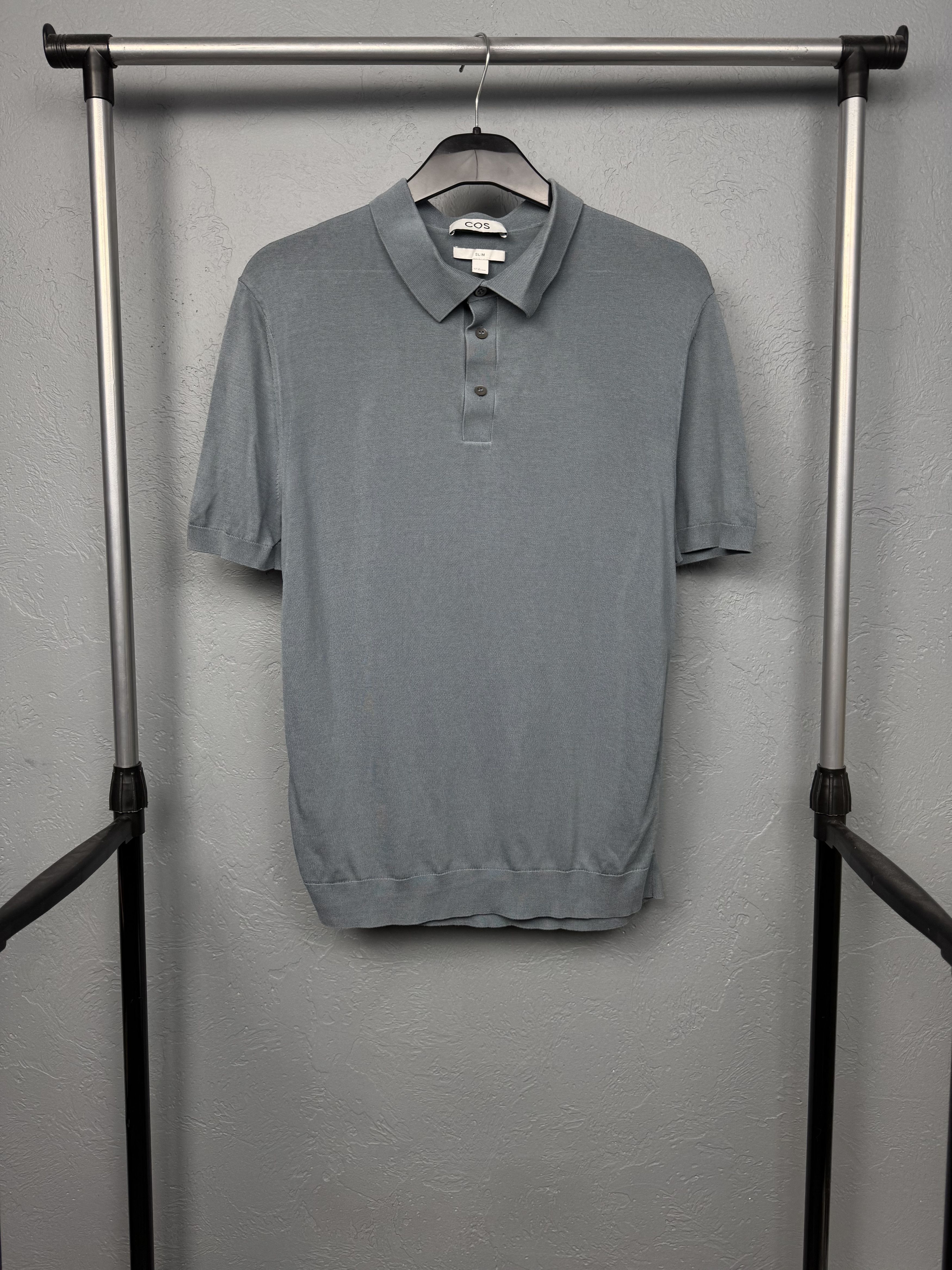 Cos COS Mens Knit Polo Shirt Size US M / EU 48-50 / 2 - 1 Thumbnail