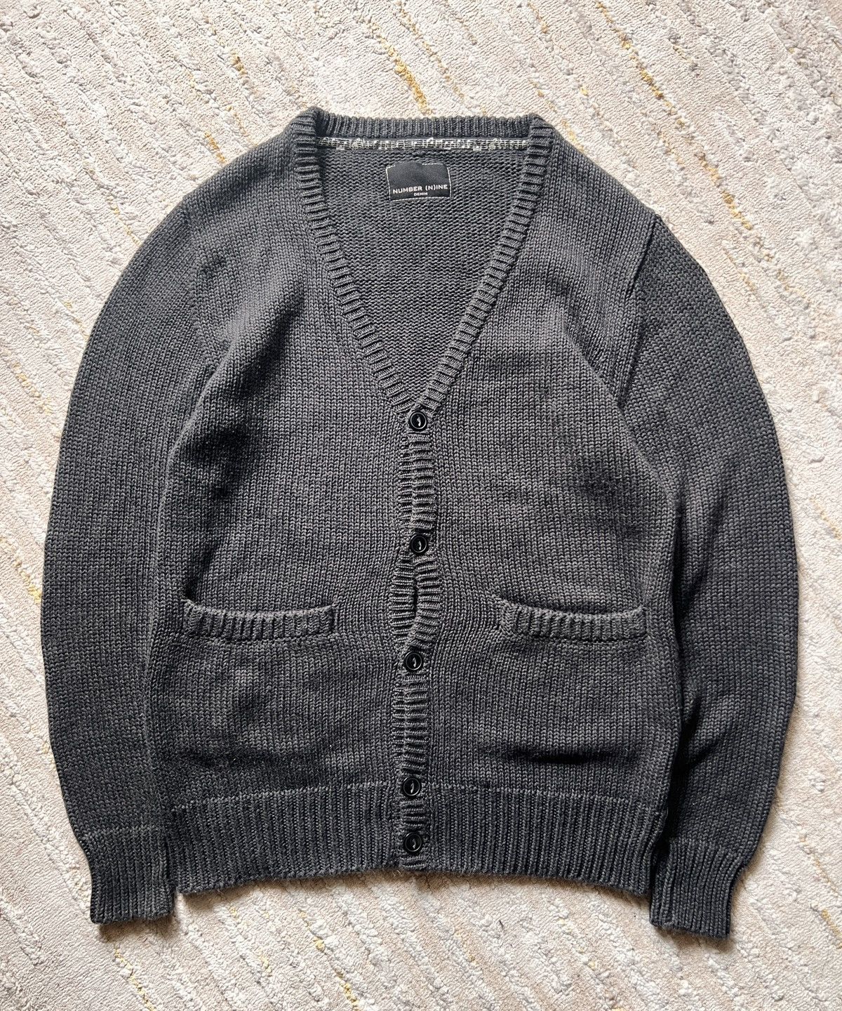 Number (N)ine Number (n)ine Black Knitted Cardigan Size US S / EU 44-46 / 1 - 9 Thumbnail