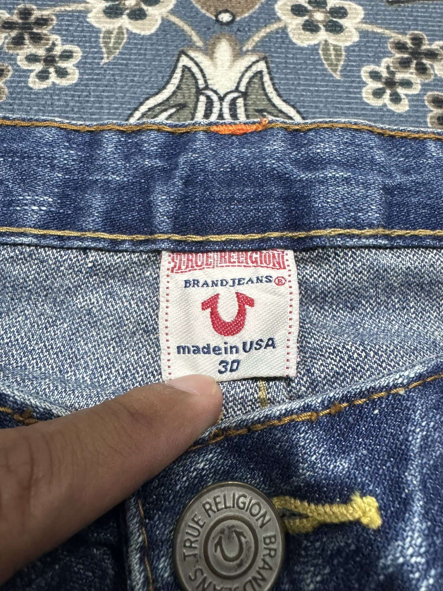 True Religion × Vintage Y2K Flare True Religion Bobby Distressed Jeans Size 32" / US 10 / IT 46 - 8 Thumbnail