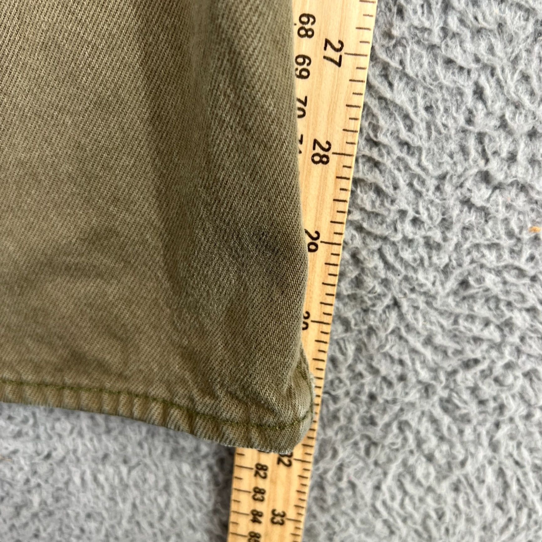 Levi's Levi's 501 Jeans Men 33x32 Green Denim Button Fly Straight Classic Fit USA Size US 33 - 7 Thumbnail