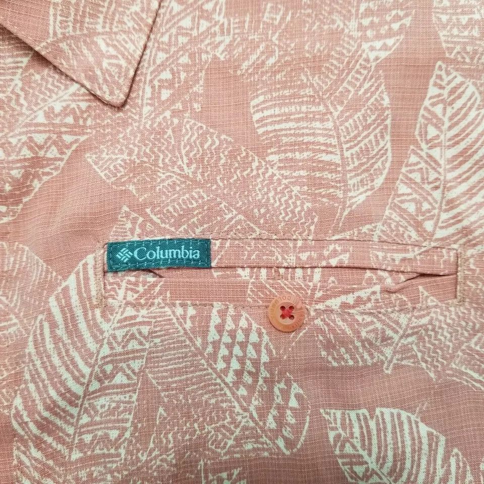 Columbia Columbia Shirt Mens Medium Button Up Floral Short Sleeve Size US M / EU 48-50 / 2 - 2 Thumbnail