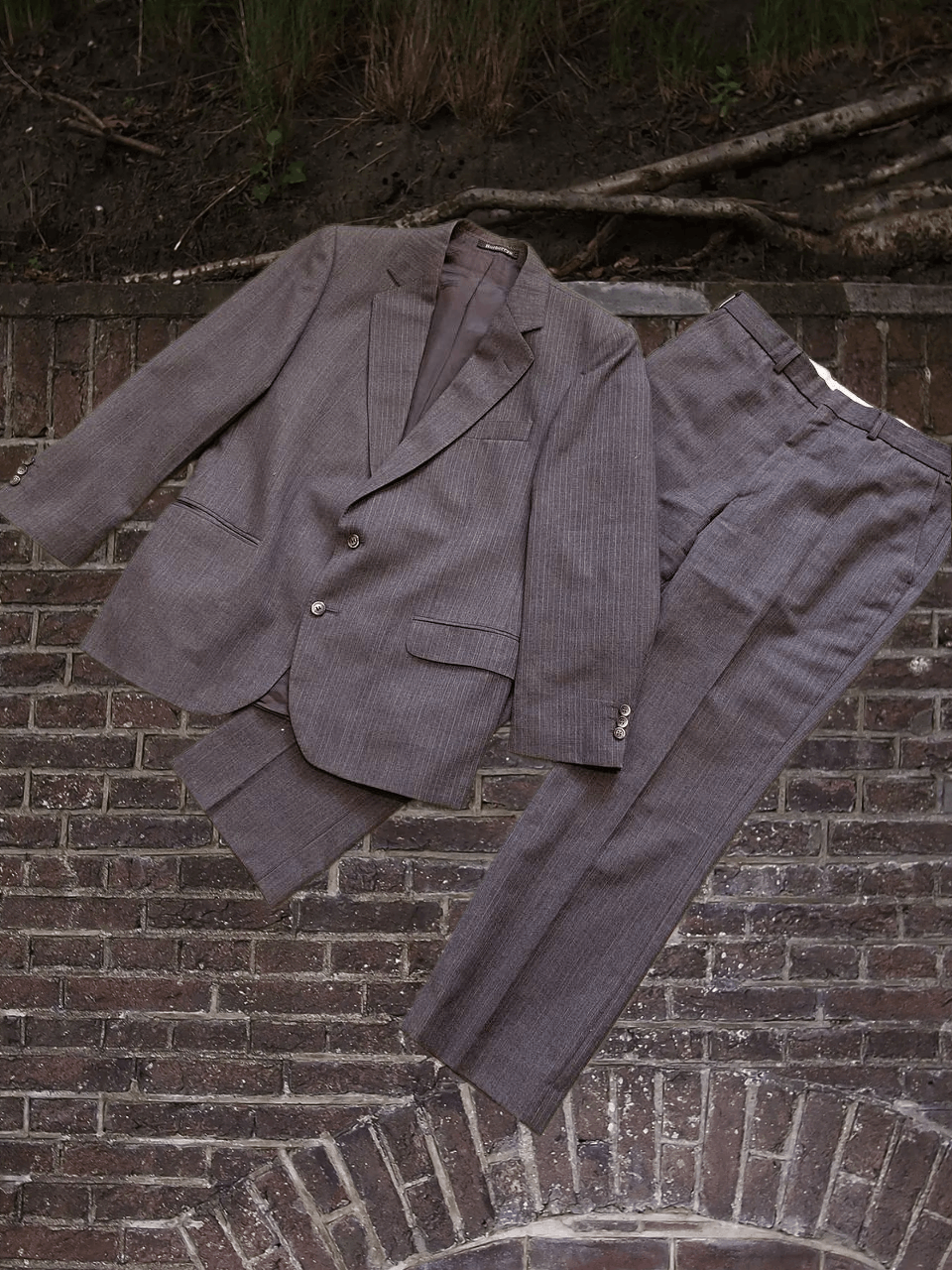 Burberry Vintage Burberrys Luxury Classic Suit Size 52R - 1 Thumbnail