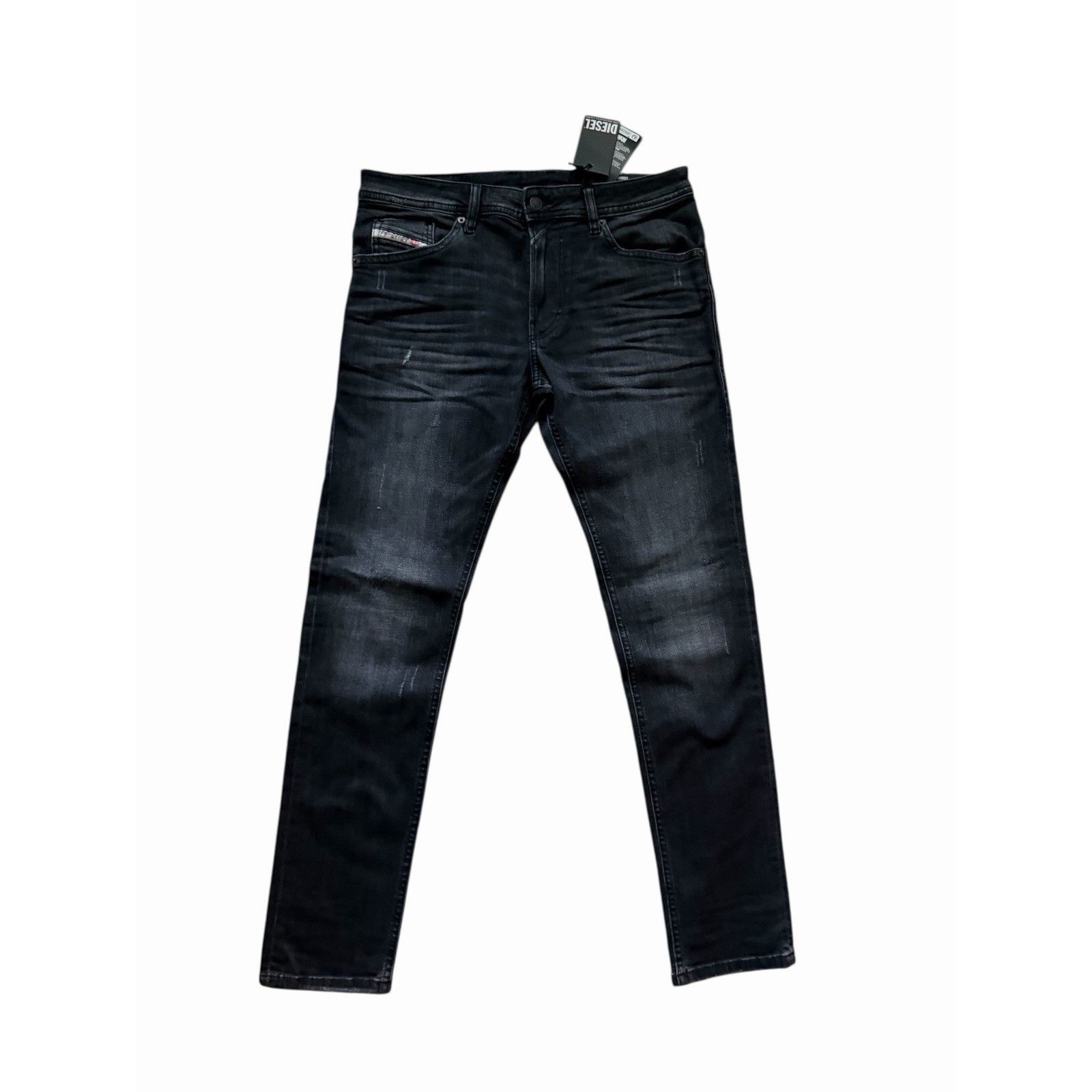 Diesel Diesel Mens Thommer Slim Fit Jeans RB073 Black Size 32/32 Size US 32 / EU 48 - 2 Thumbnail