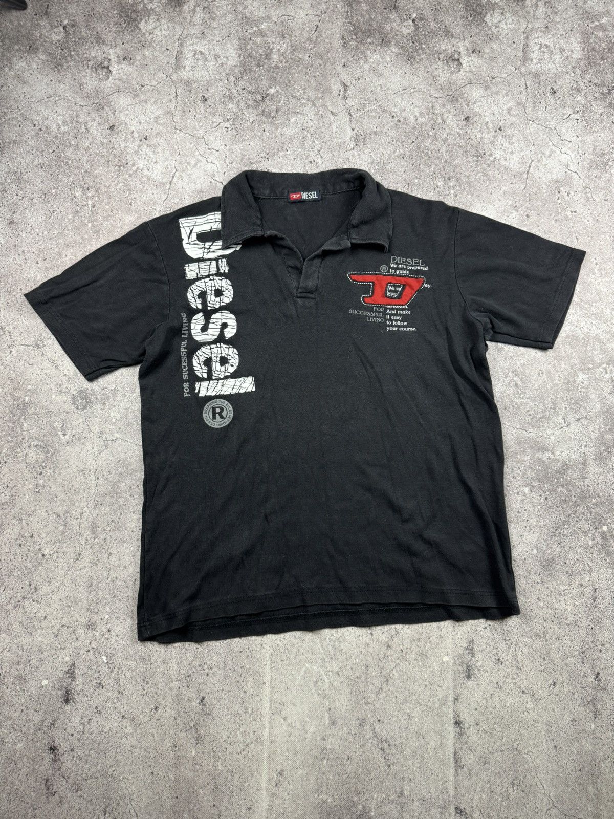 Other 💥Y2k Vintage Diesel Style Avant Garde Polo Rugby Longsleeve Size US M / EU 48-50 / 2 - 3 Thumbnail