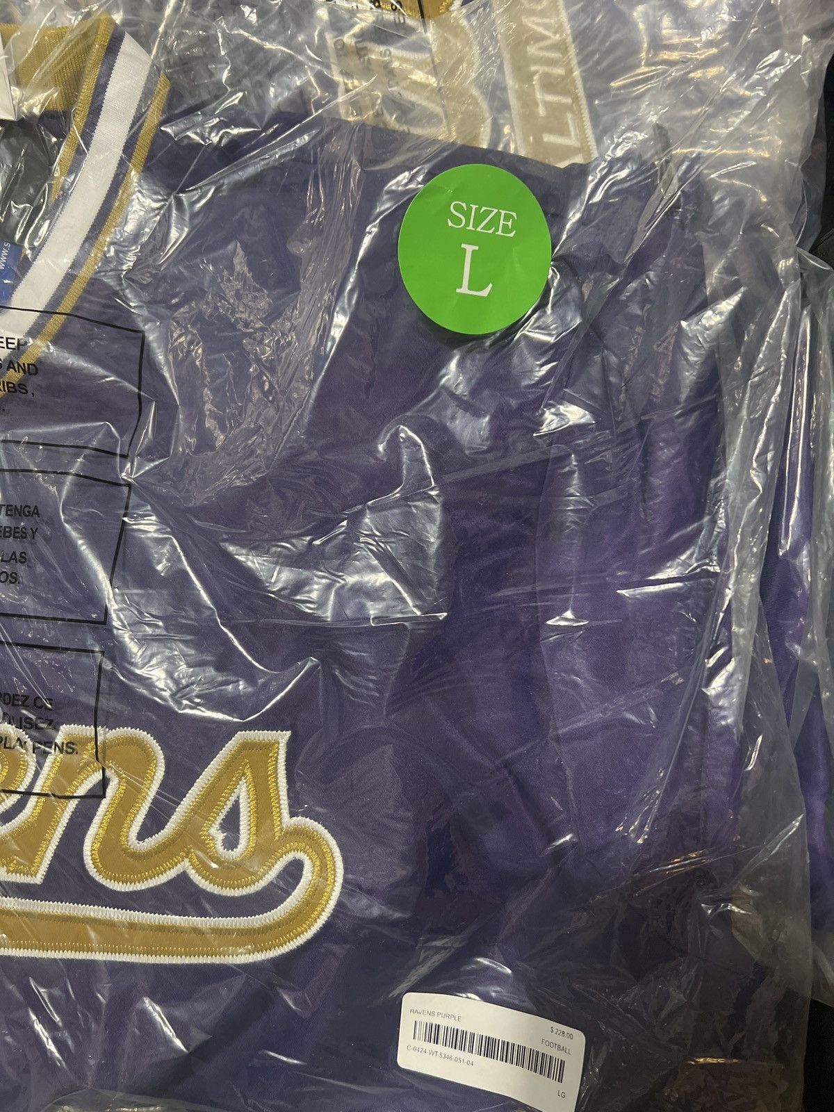 Drake OVO x NFL BALTIMORE RAVENS STARTER TRAINER PULLOVER JACKET Size US L / EU 52-54 / 3 - 11 Thumbnail