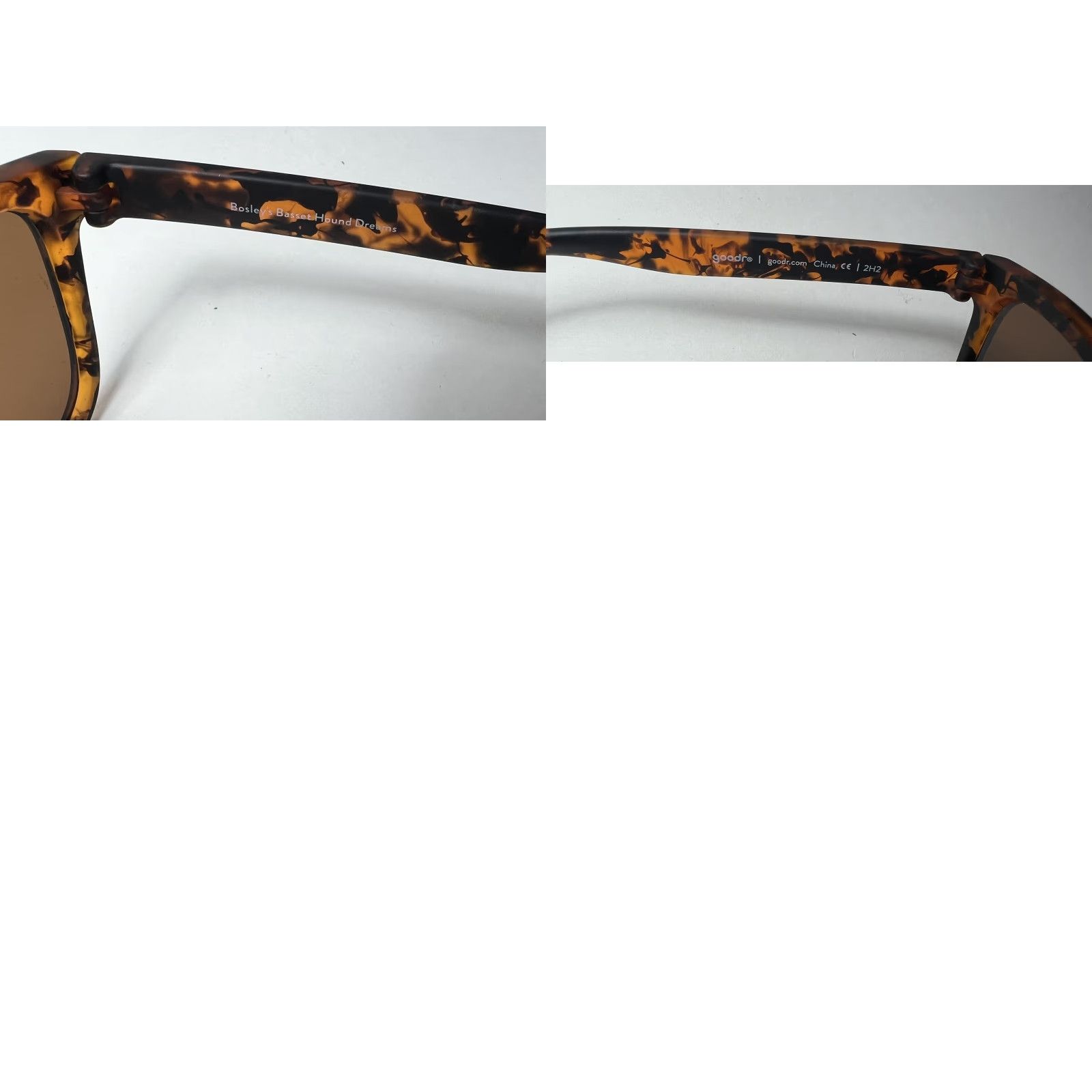 Vintage Goodr Sunglasses Tortoise Polarized Unisex Adult Bosley's Basset Hound Dreams Size ONE SIZE - 8 Thumbnail