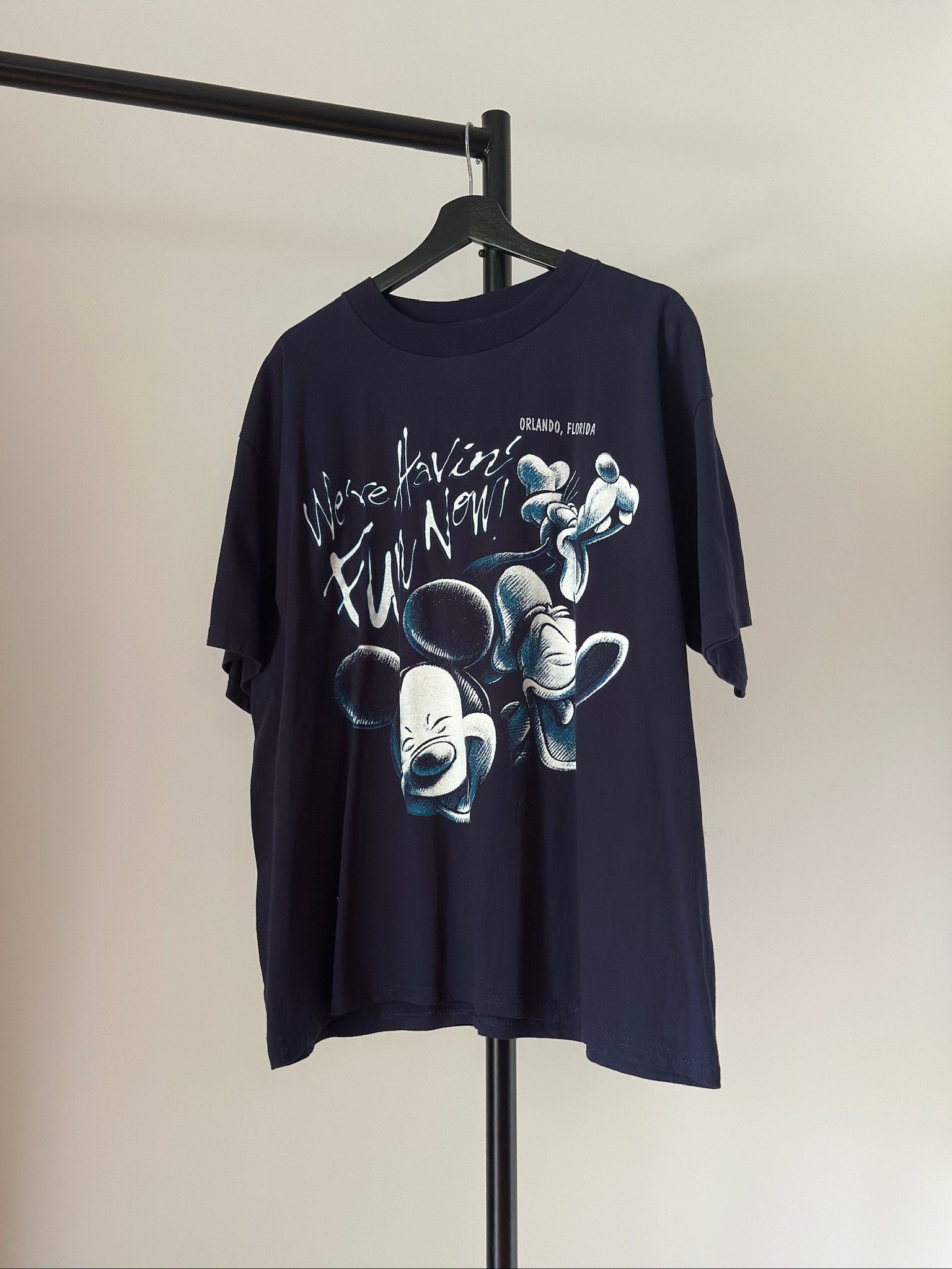 Disney × Vintage Vintage 90s Disney 'We're Havin' Fun Now T-Shirt Size US XXL / EU 58 / 5 - 1 Thumbnail
