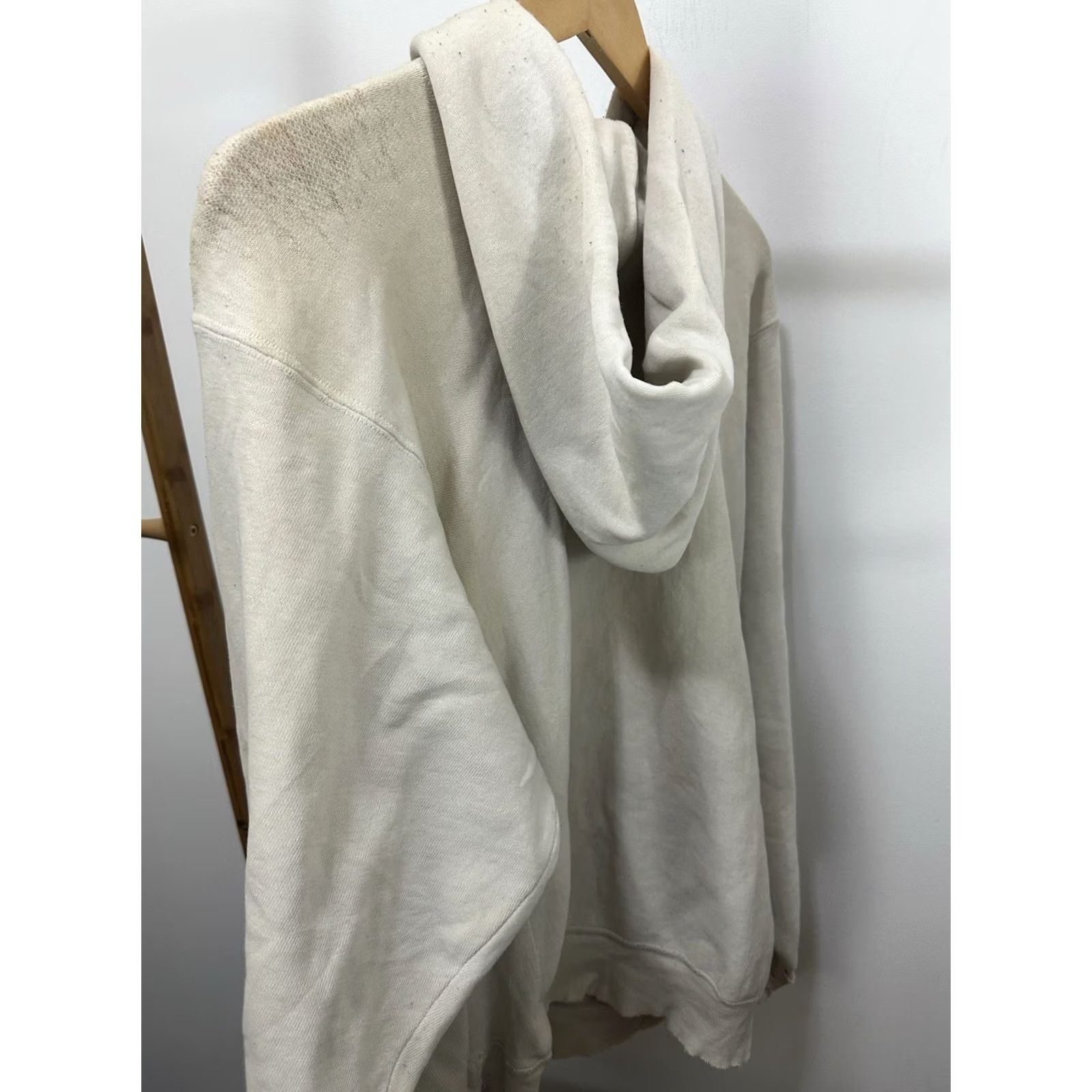 RHODE VTG Rhode Island Special Olympics Thrashed Distressed Worn Weave Hoodie XL Mens Ivory Pullover Grunge THRASHED DISTRESSED WORN threadbare thin 90s Size US XL / EU 56 / 4 - 5 Thumbnail