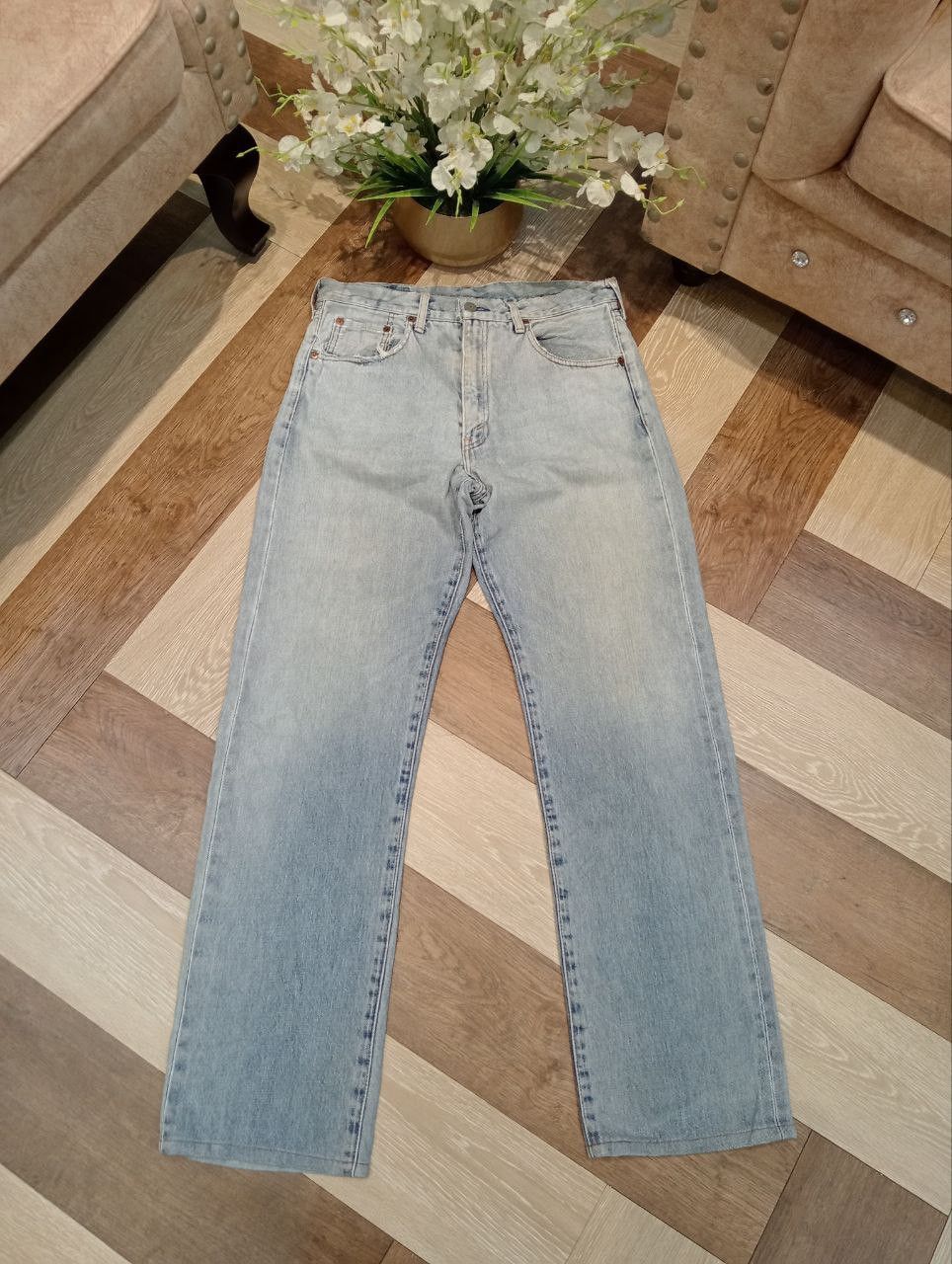 Levi's Vintage Clothing LEVI'S VINTAGE 502 REDLINE CAPITAL E SELVEDGE BLUE JEANS Size US 33 - 1 Thumbnail