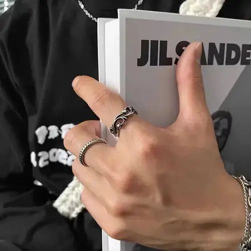 Designer × Jewelry × Vintage Retro punk ring Size ONE SIZE - 1 Thumbnail