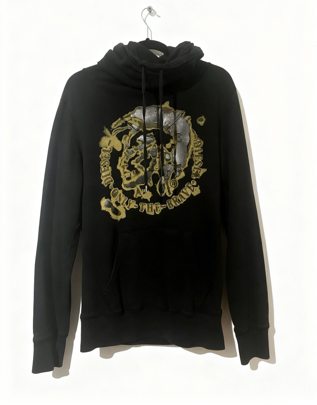 Japanese Brand RARE DIESEL Long Neck Hoodie Size US M / EU 48-50 / 2 - 2 Thumbnail