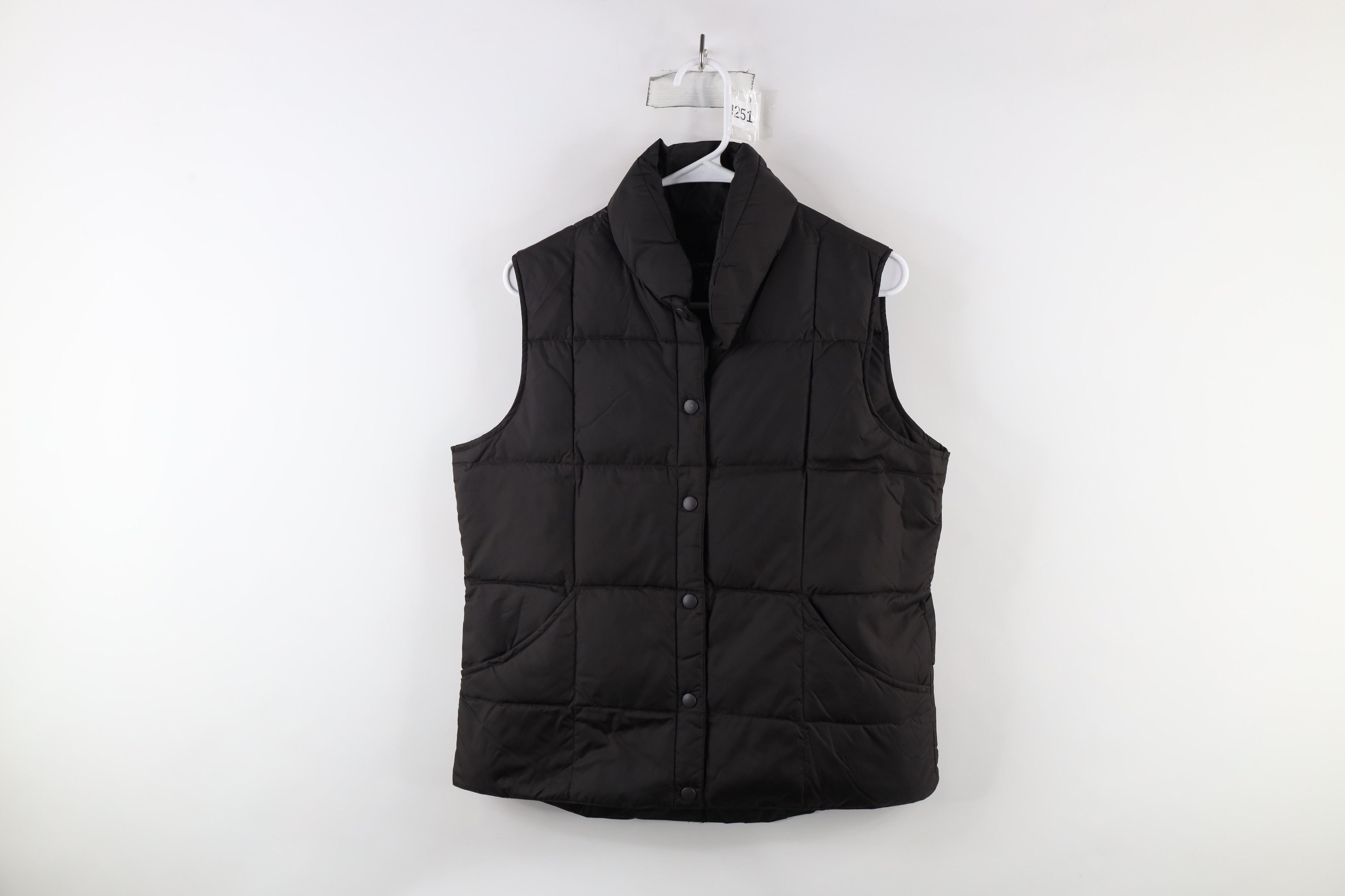 Lands' End × Vintage Vintage Lands End Down Fill Puffer Vest Jacket Dark Brown Size S / US 4 / IT 40 - 1 Thumbnail