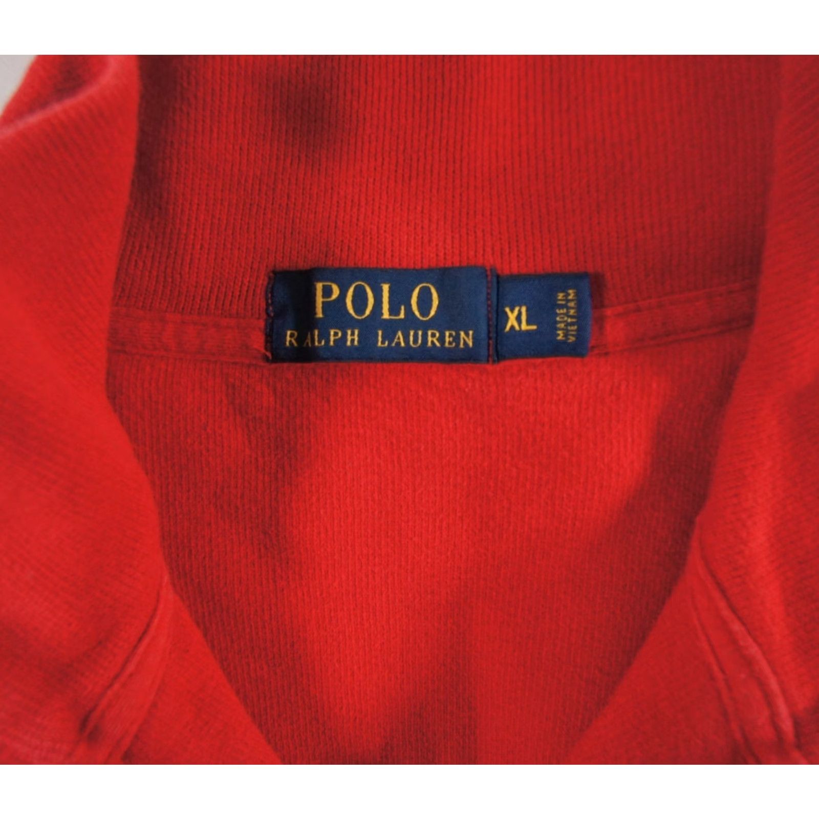 Polo Ralph Lauren VINTAGE Polo Ralph Lauren Men's Sweater XL Red Knit Pullover 1/4 Zip Preppy Classic Size US XL / EU 56 / 4 - 7 Thumbnail