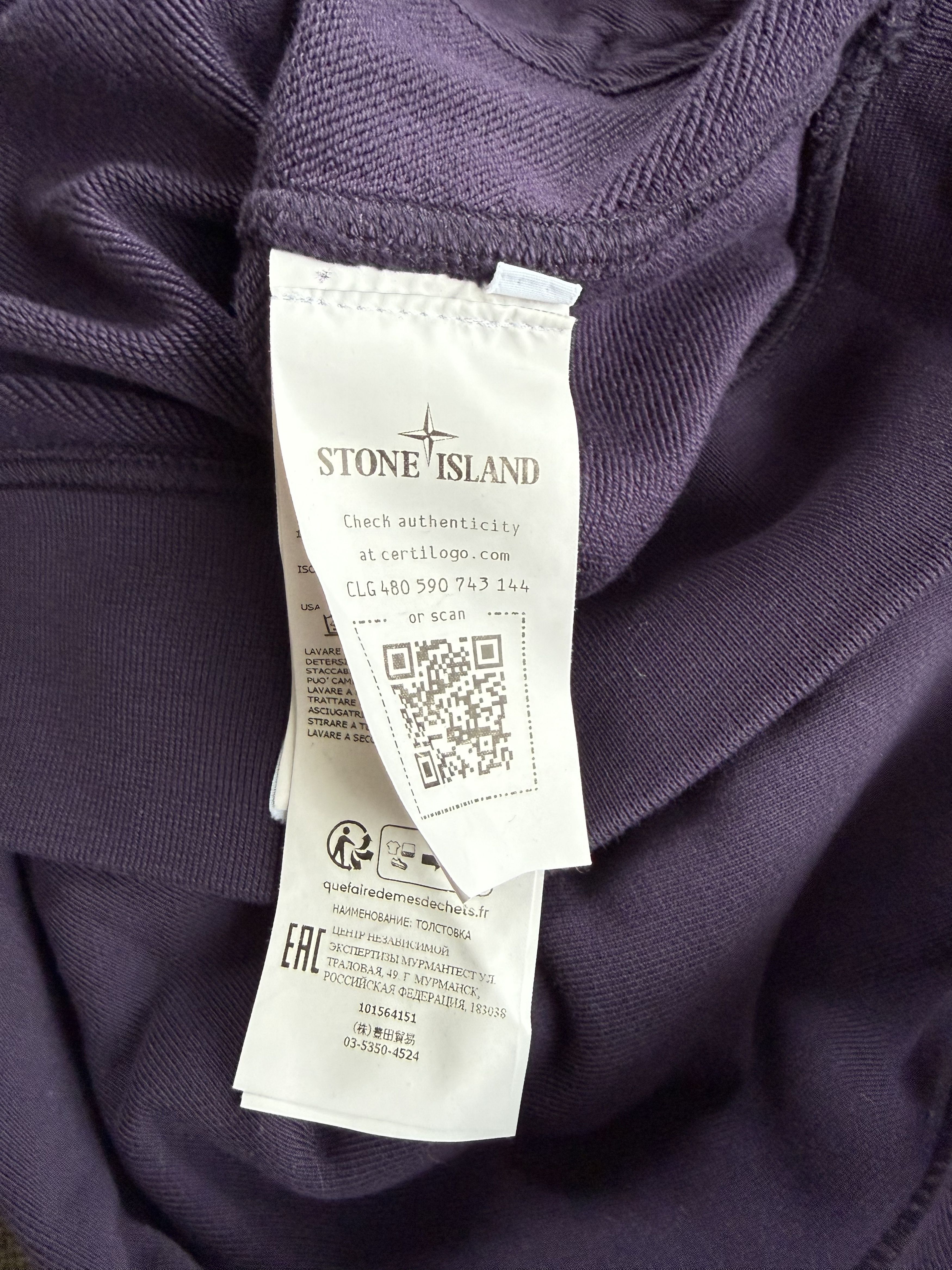 Stone Island Stone Island Purple Hoodie Size US M / EU 48-50 / 2 - 5 Thumbnail