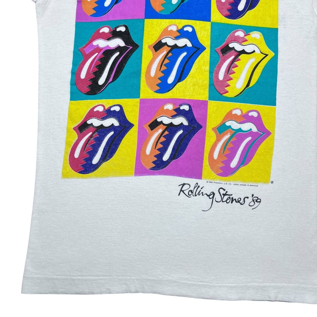 Band Tees Vintage 1989 The Rolling Stones Steel Wheels Tour Band Tee Size US M / EU 48-50 / 2 - 7 Thumbnail