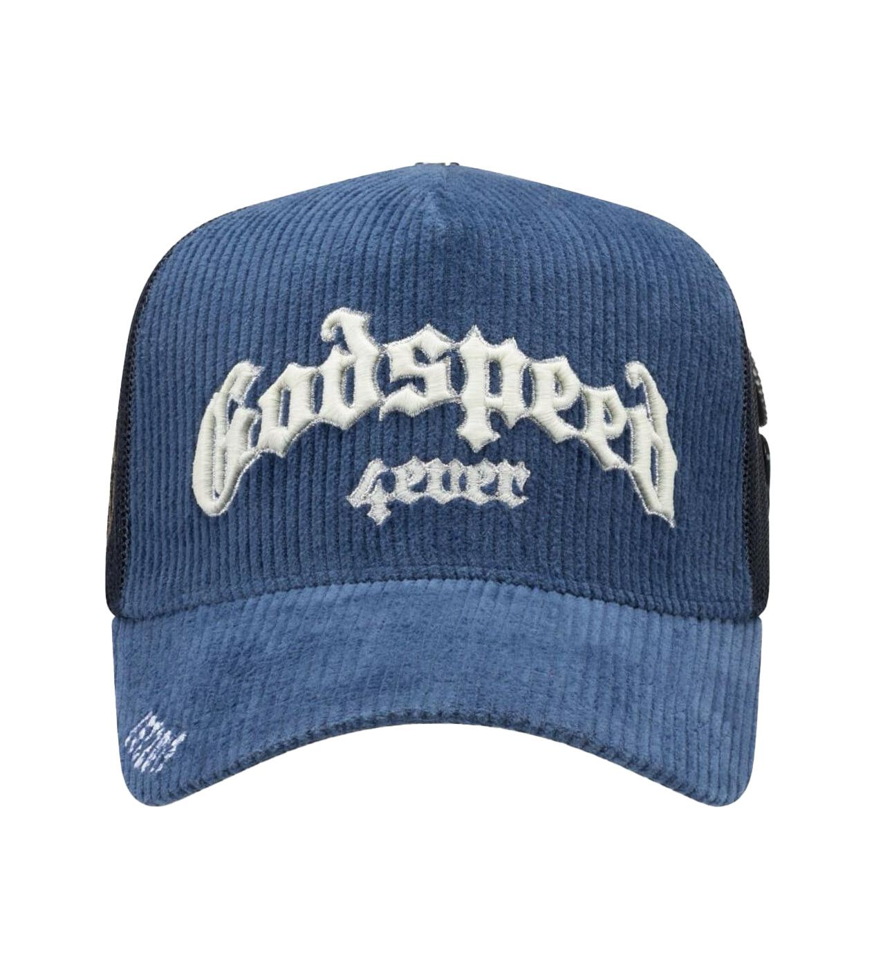 Godspeed Forever Trucker Hat Saphire Corduroy Size ONE SIZE - 1 Thumbnail