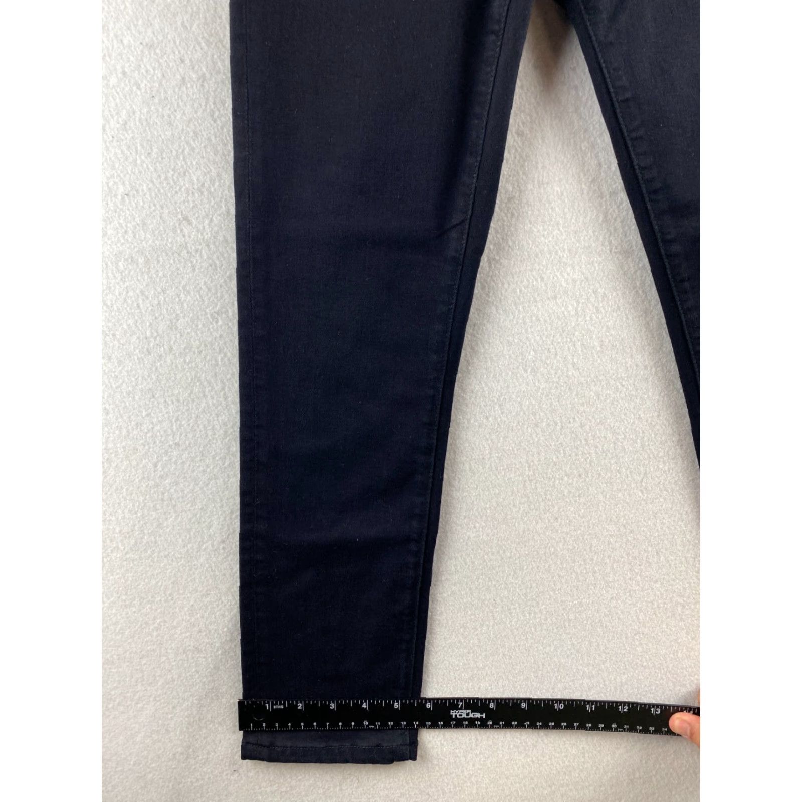 Vintage Adriano Goldschmied Jeans Womens 24 R Black Stretch Skinny Denmi Cigarette Leg USA Made Size 42" / US 20 - 6 Thumbnail