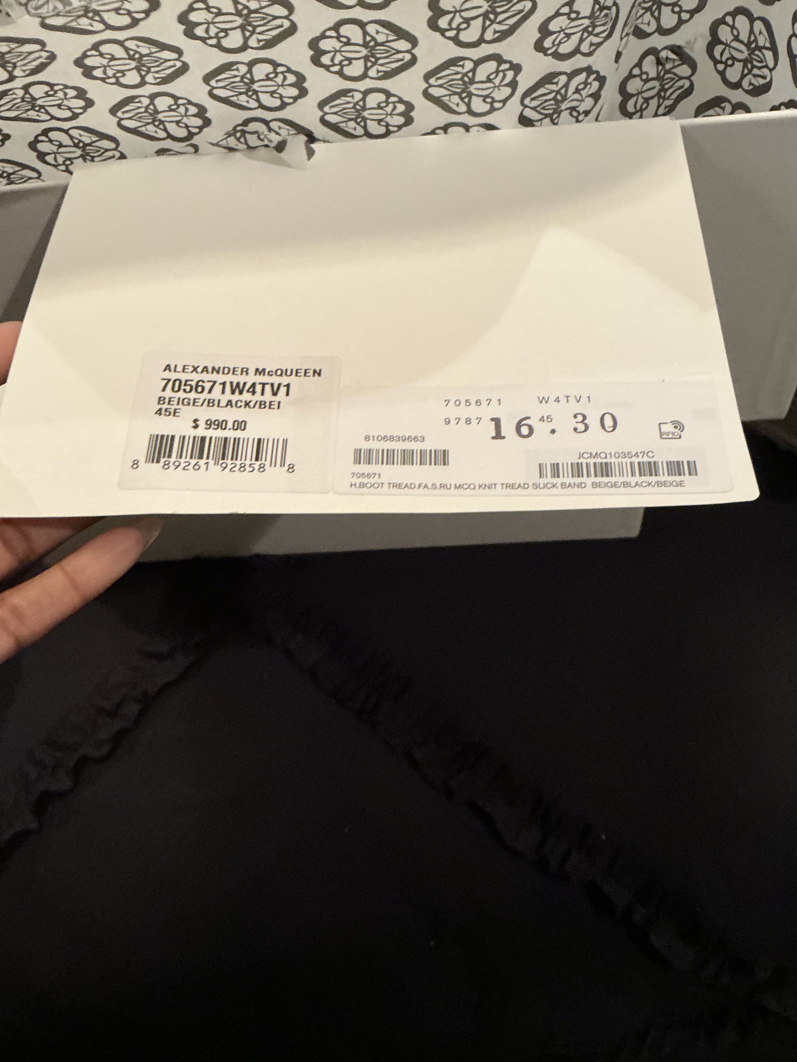 Alexander McQueen Alexander McQueen Tread Slick Sock Boots — Beige/Black Logo Size US 12 / EU 45 - 14 Thumbnail