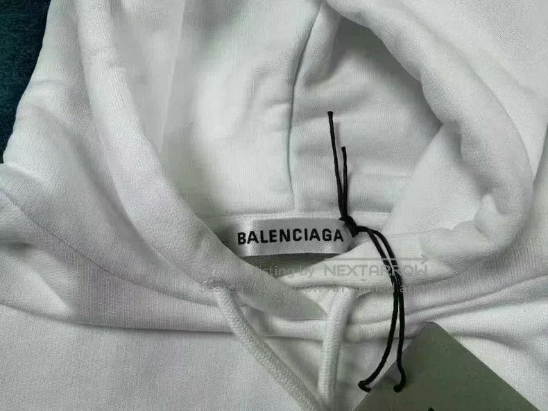 Balenciaga Balenciaga White Letter Logo Hoodie Size US XS / EU 42 / 0 - 3 Thumbnail