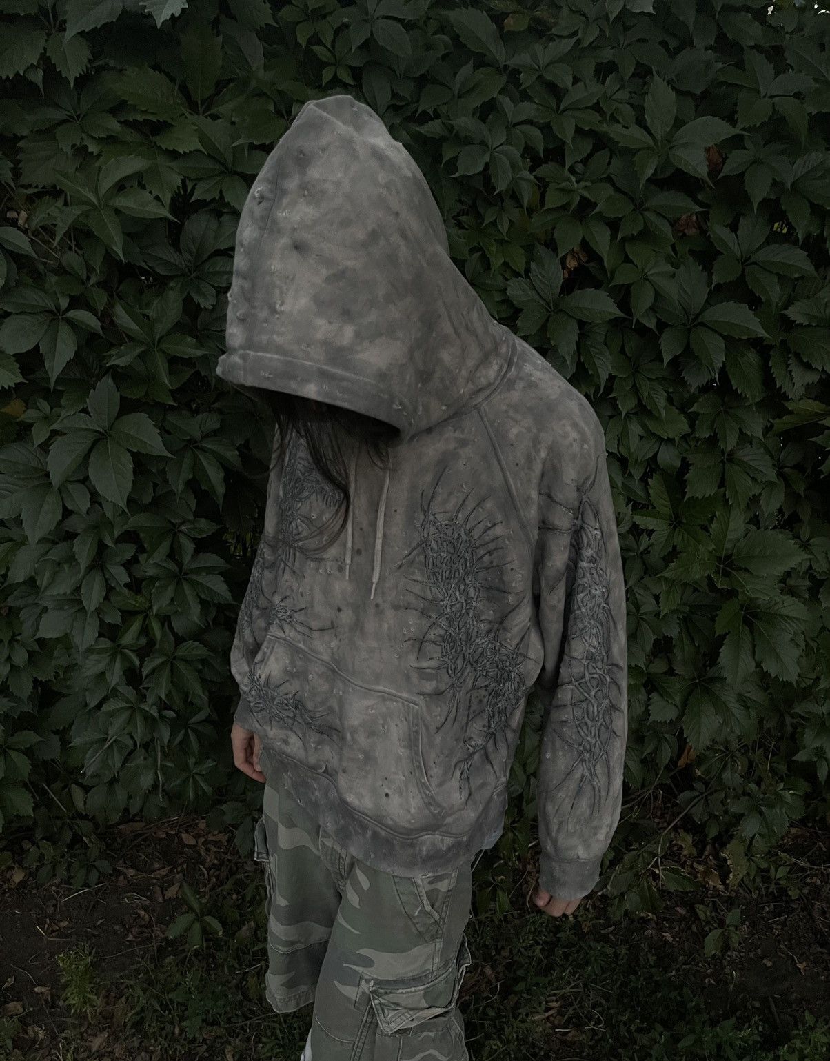 If Six Was Nine Distressed tribal dungeon affliction vibe hoodie Size US L / EU 52-54 / 3 - 6 Thumbnail