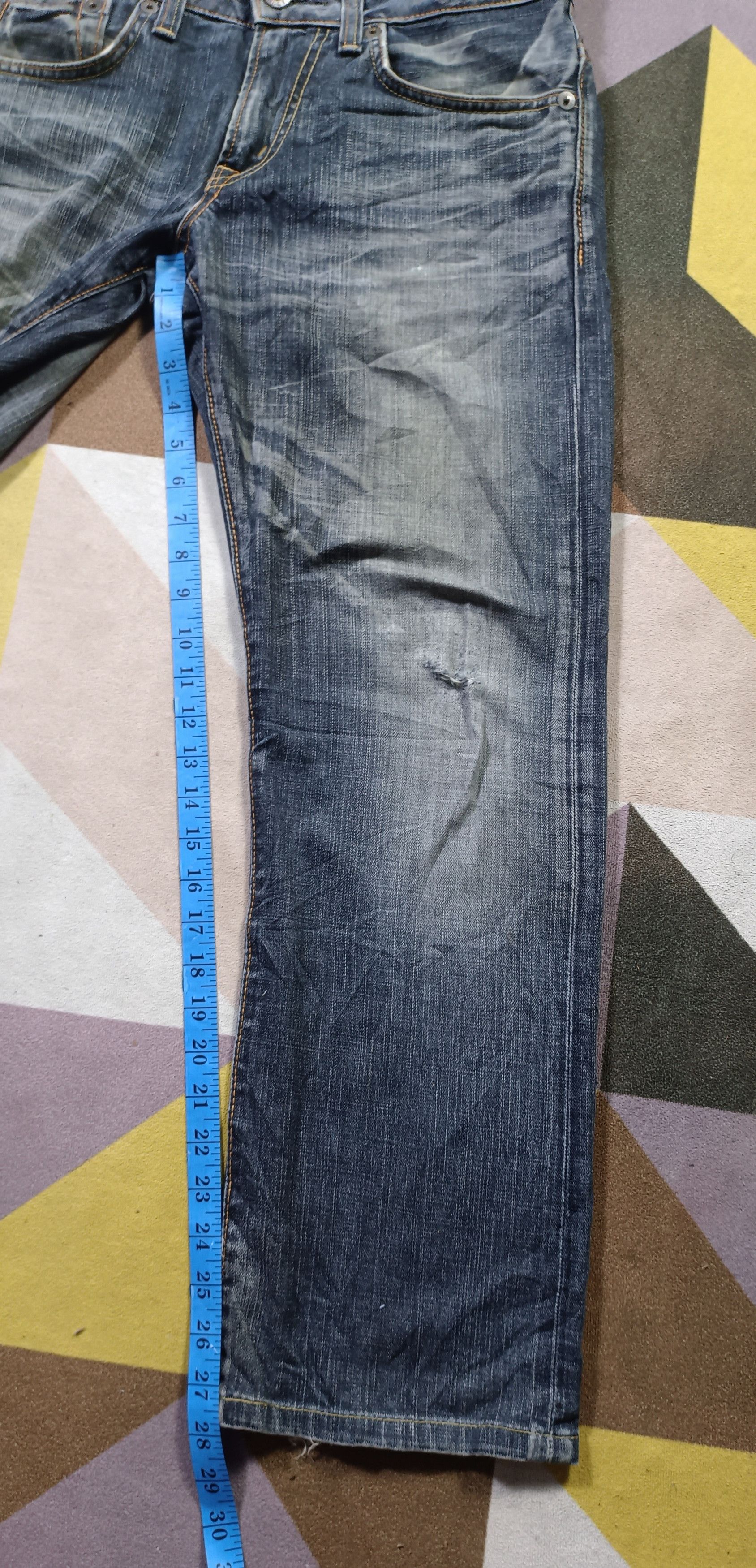 Edwin Vintage Edwin Blue Trip Edgeline 503 Distressed Denim Size US 32 / EU 48 - 13 Thumbnail