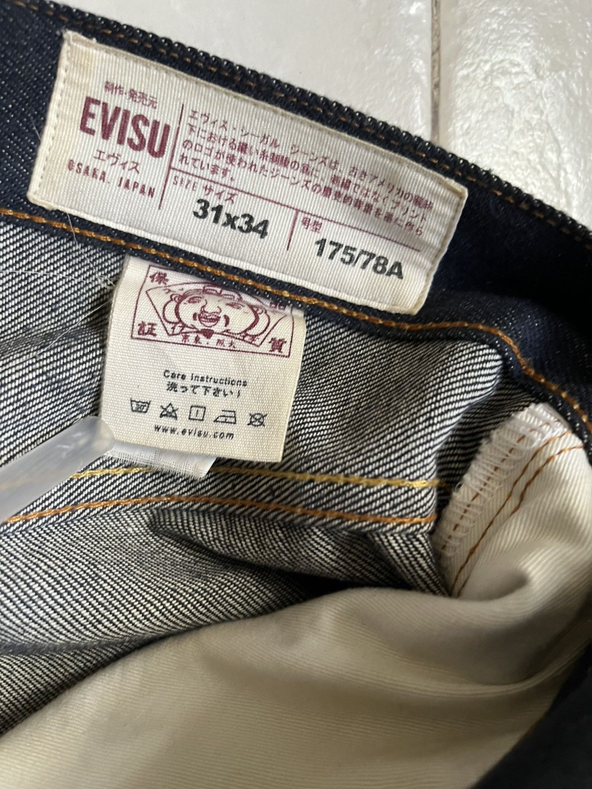 Evisu Evisu denim diacock slevedge jeans sz 34 Size US 34 / EU 50 - 12 Thumbnail