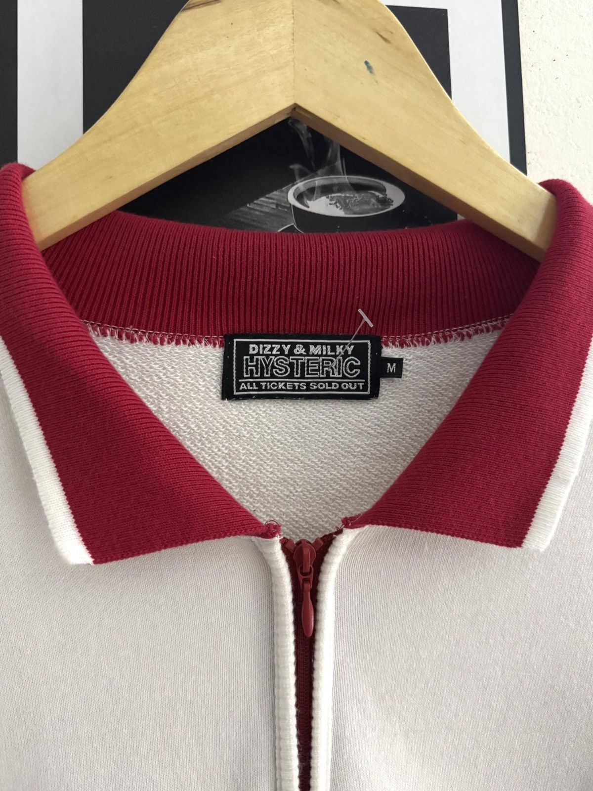 Hysteric Glamour HYSTERIC GLAMOUR DEVIL MOTOR QUARTER ZIP SWEATER Size US M / EU 48-50 / 2 - 6 Thumbnail